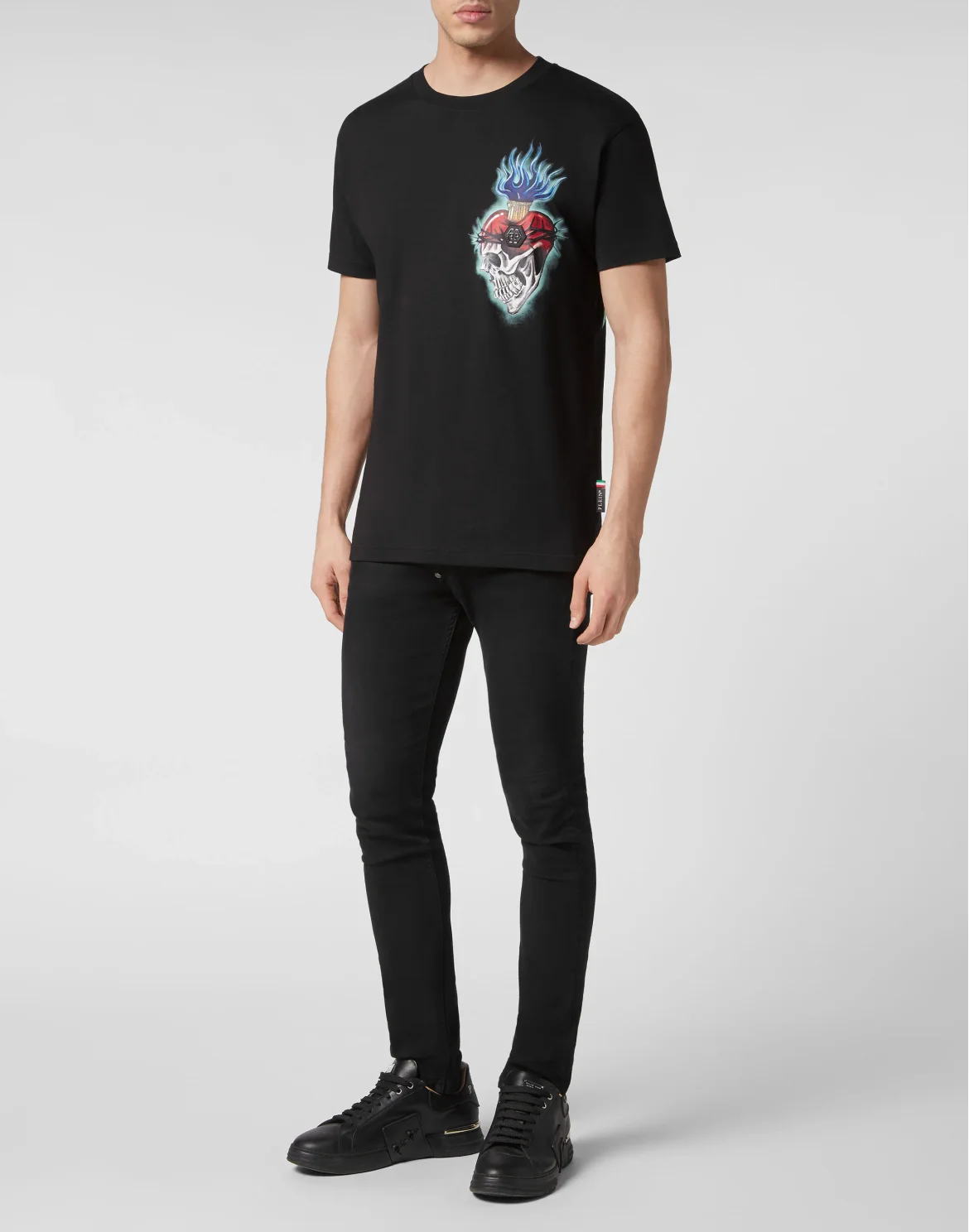 T-shirt Round Neck SS Love Tattoo, цвет: Черный