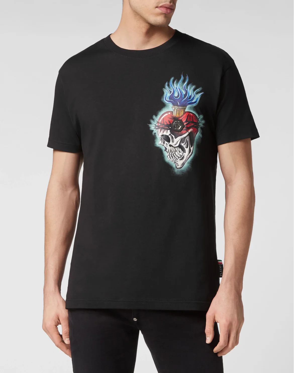 T-shirt Round Neck SS Love Tattoo, цвет: Черный