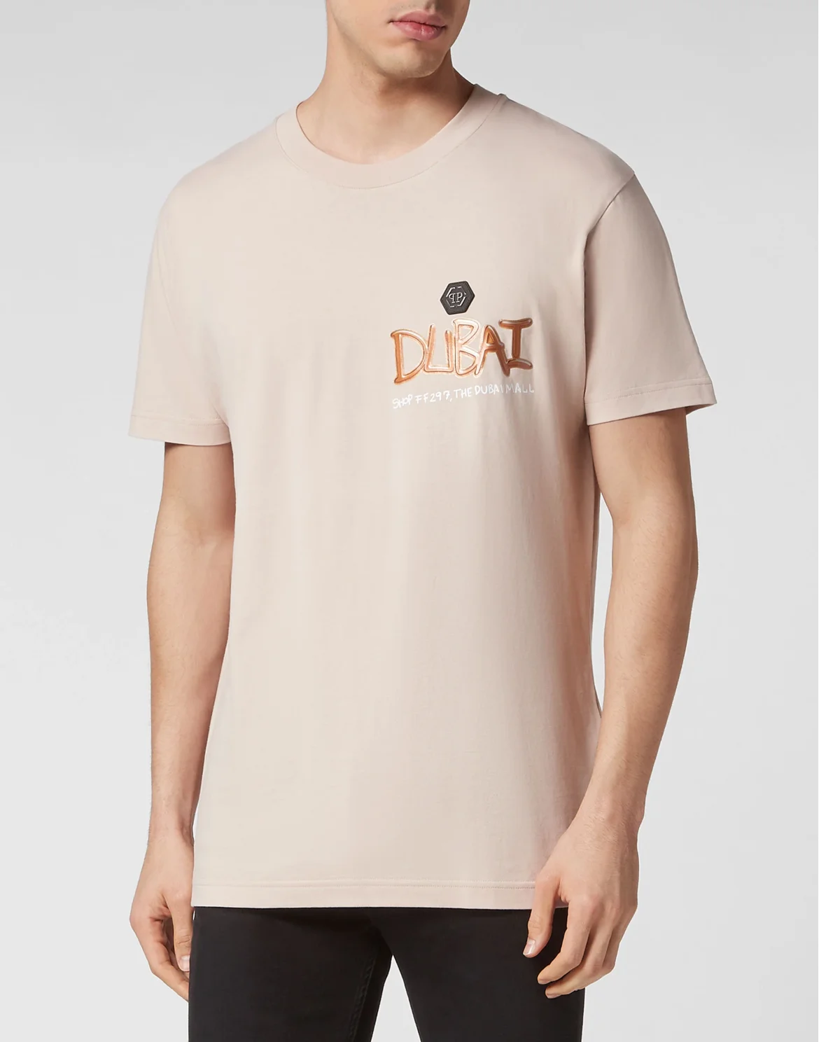 T-shirt Round Neck SS PP Glass, цвет: Бежевый