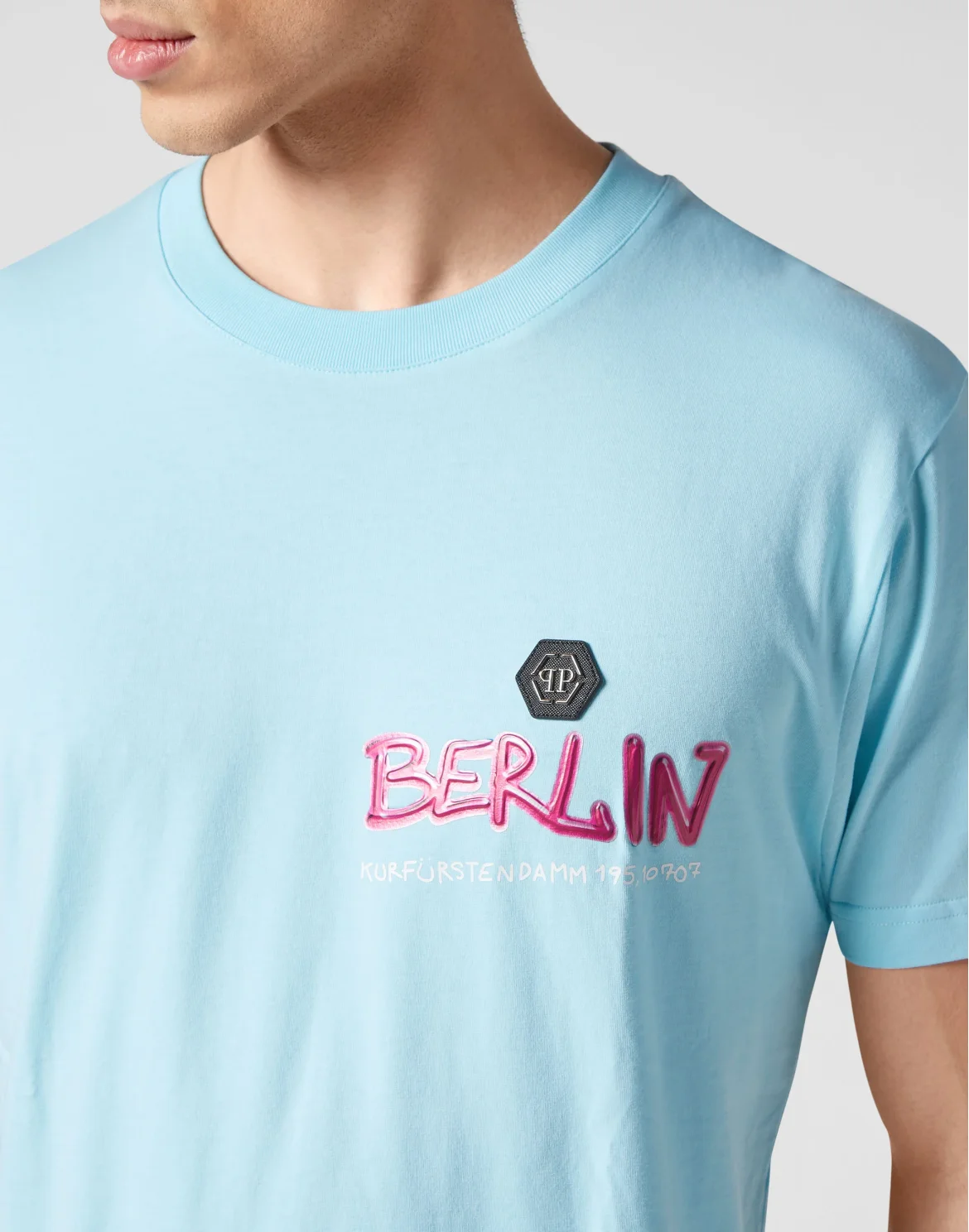 T-shirt Round Neck SS PP Glass, цвет: Голубой