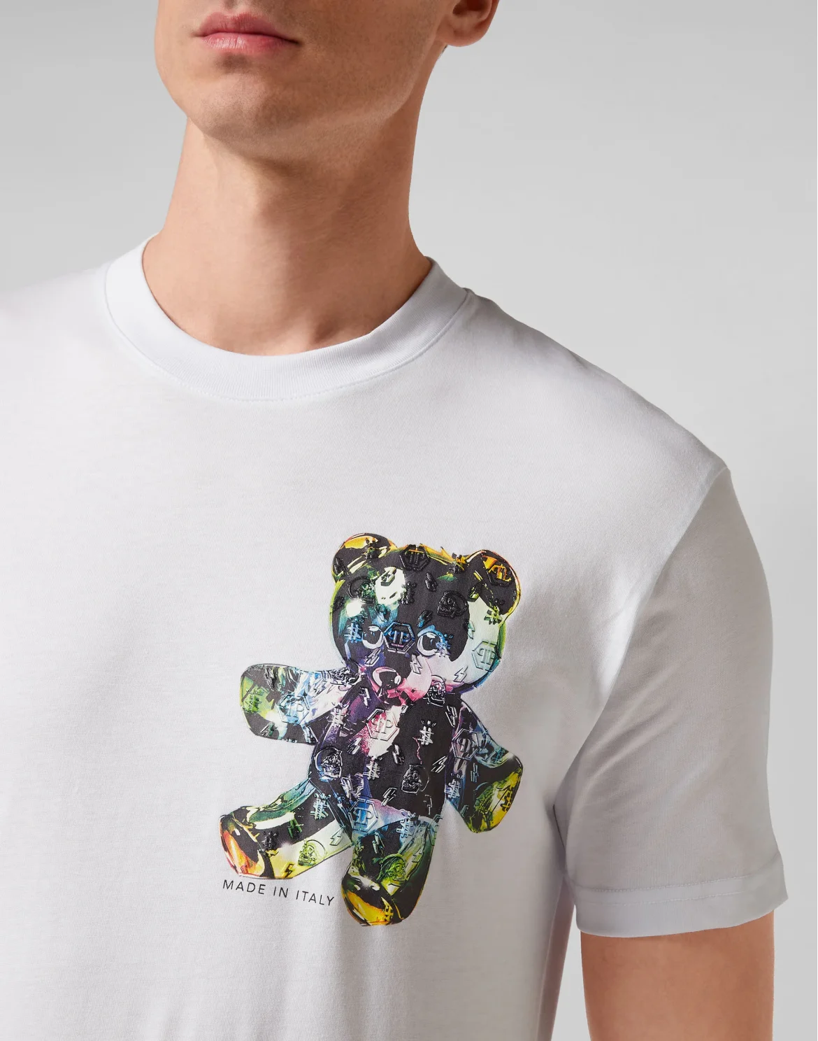 T-shirt Round Neck SS Teddy Glass, цвет: Белый