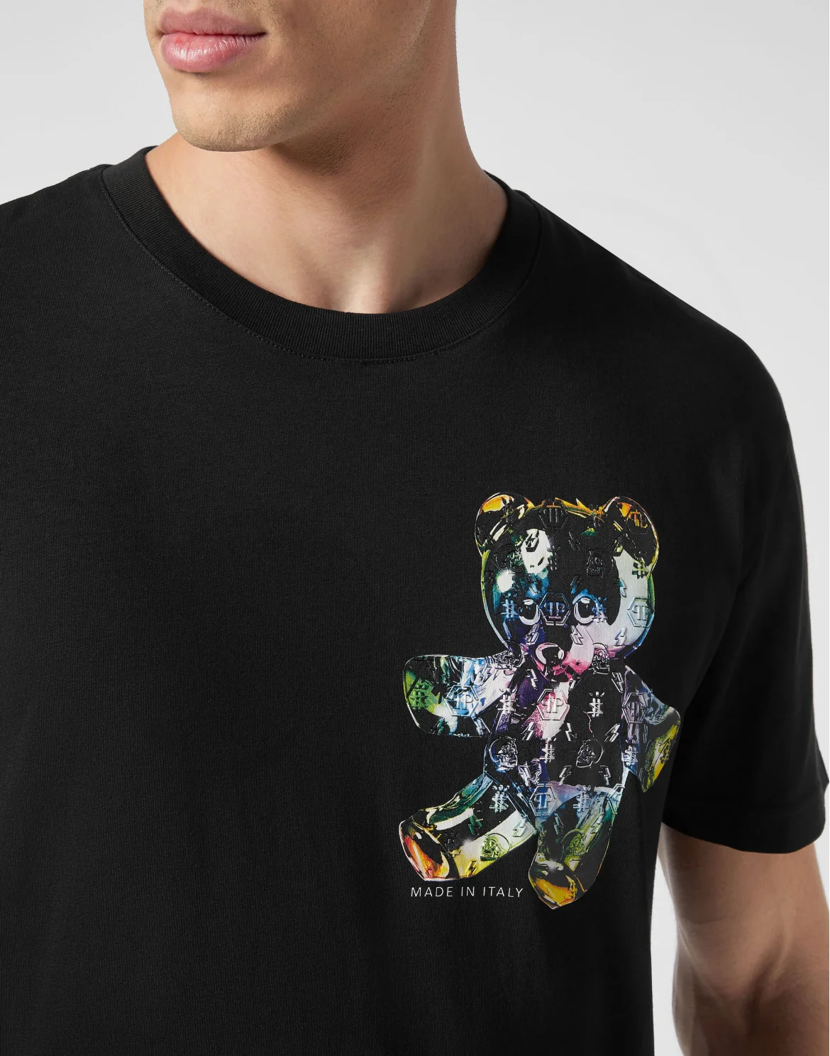 T-shirt Round Neck SS Teddy Glass, цвет: Черный