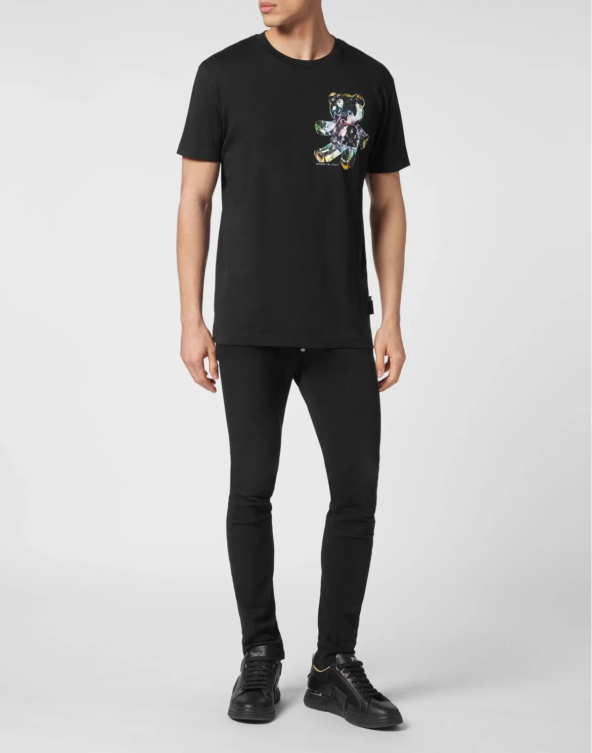 T-shirt Round Neck SS Teddy Glass, цвет: Черный