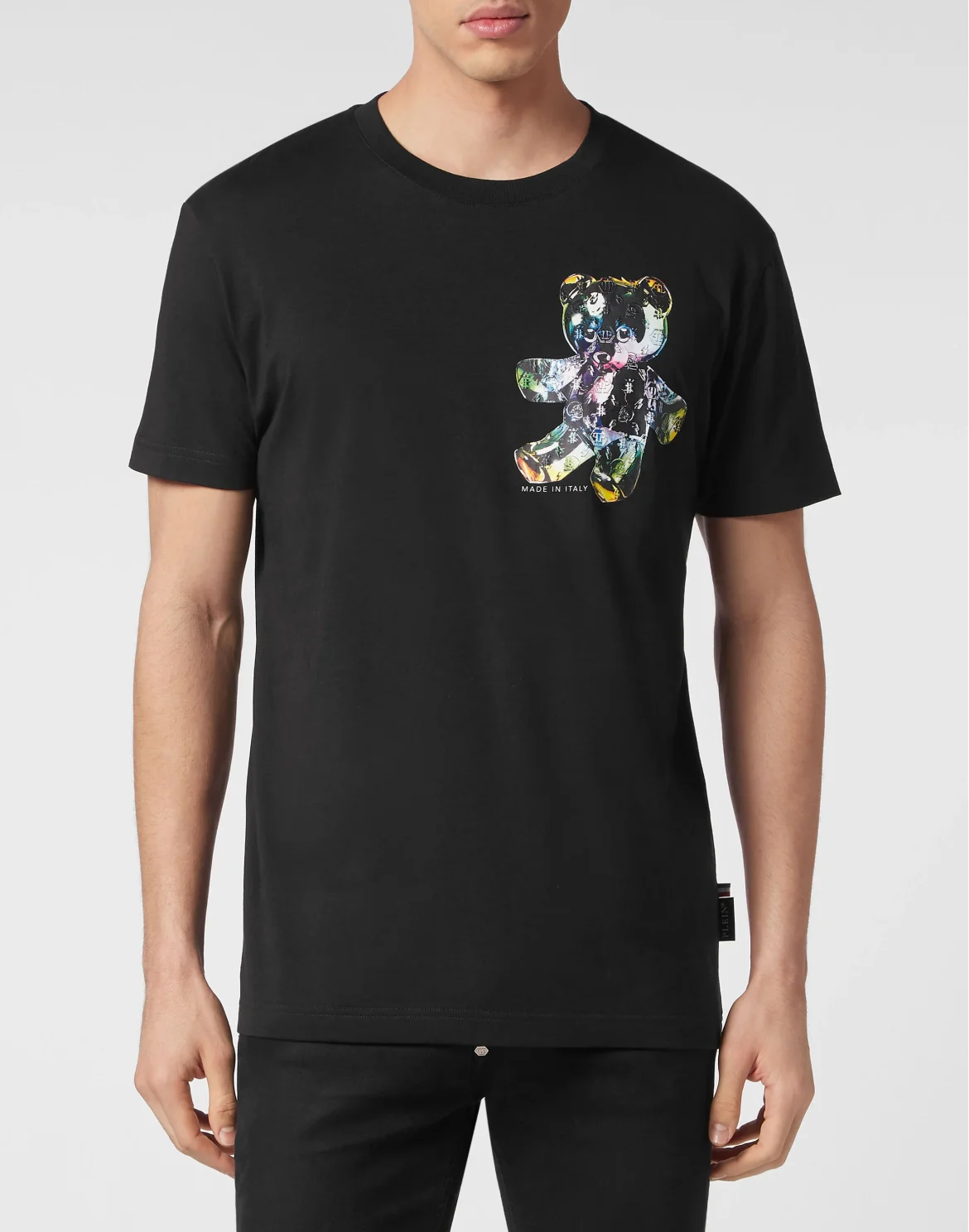 T-shirt Round Neck SS Teddy Glass, цвет: Черный