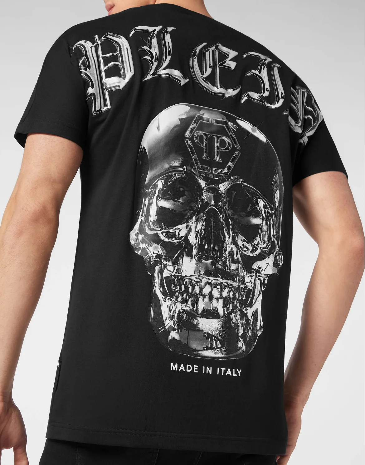 T-shirt Round Neck SS Glass Skull, цвет: Черный