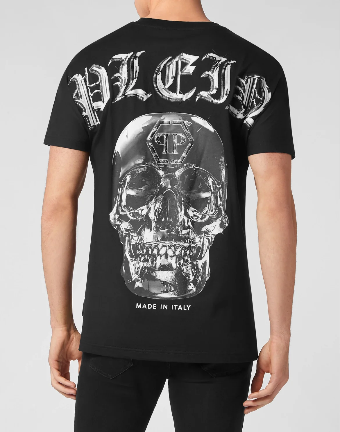 T-shirt Round Neck SS Glass Skull, цвет: Черный