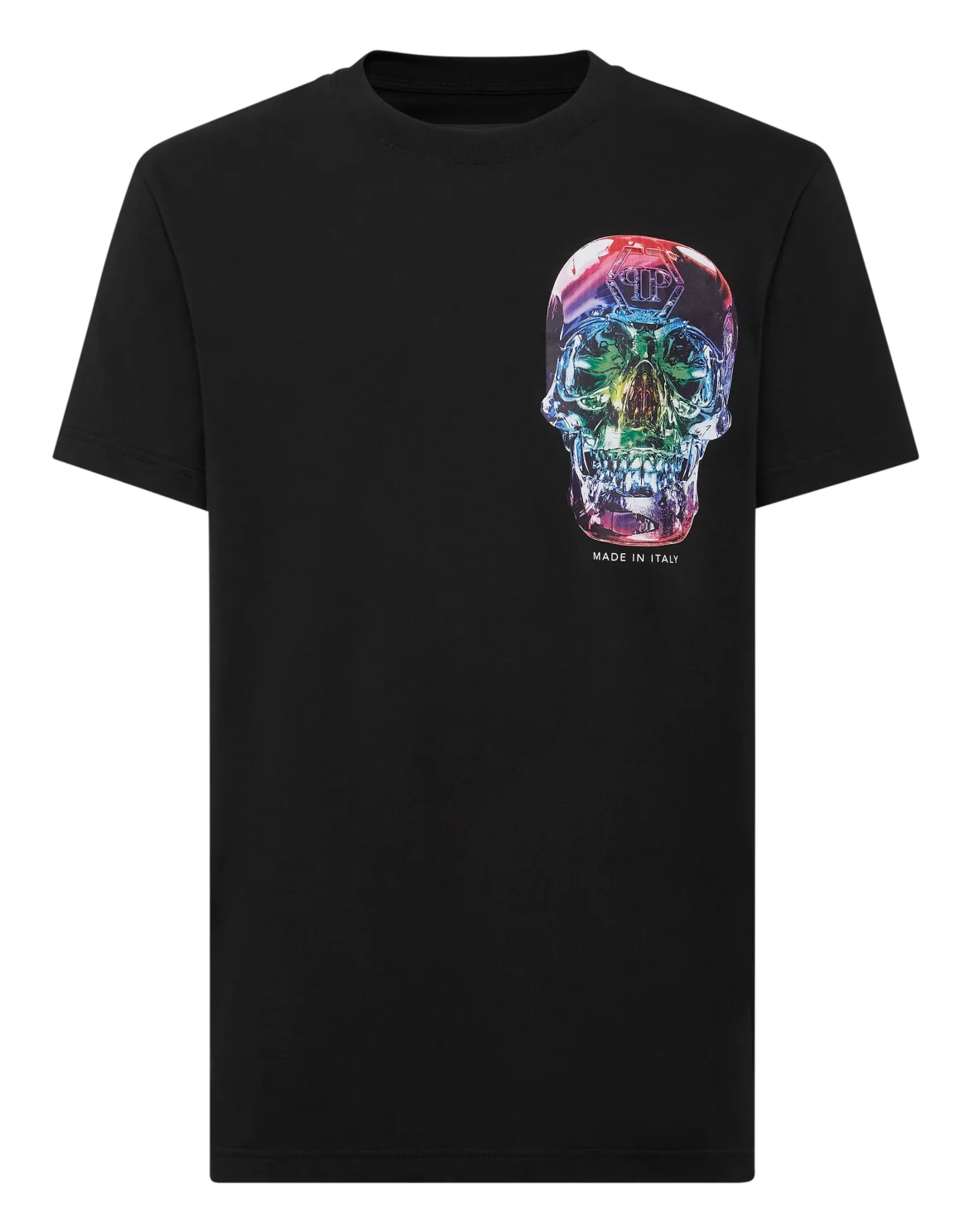 T-shirt Round Neck SS Glass Skull, цвет: Черный