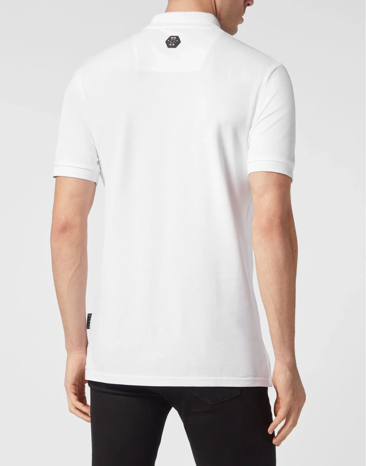 Slim Fit Piquet Polo Shirt SS Skull&Bones, цвет: Белый