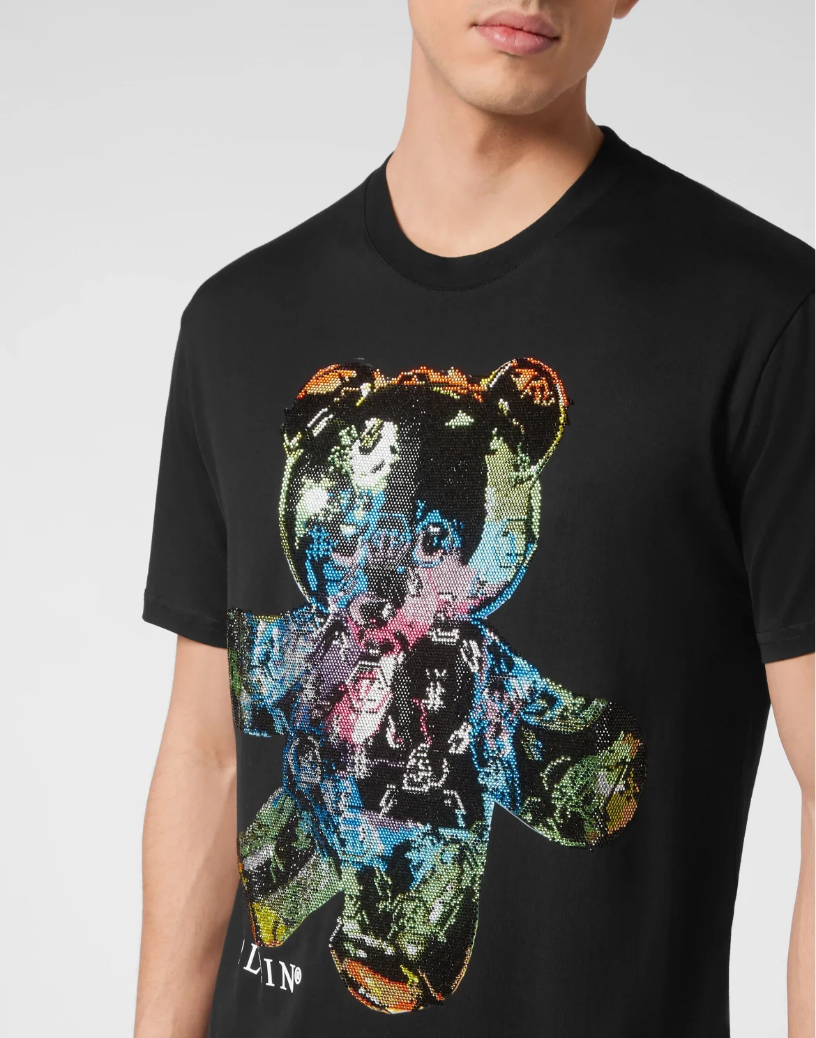 T-shirt Round Neck SS Teddy Glass, цвет: Черный