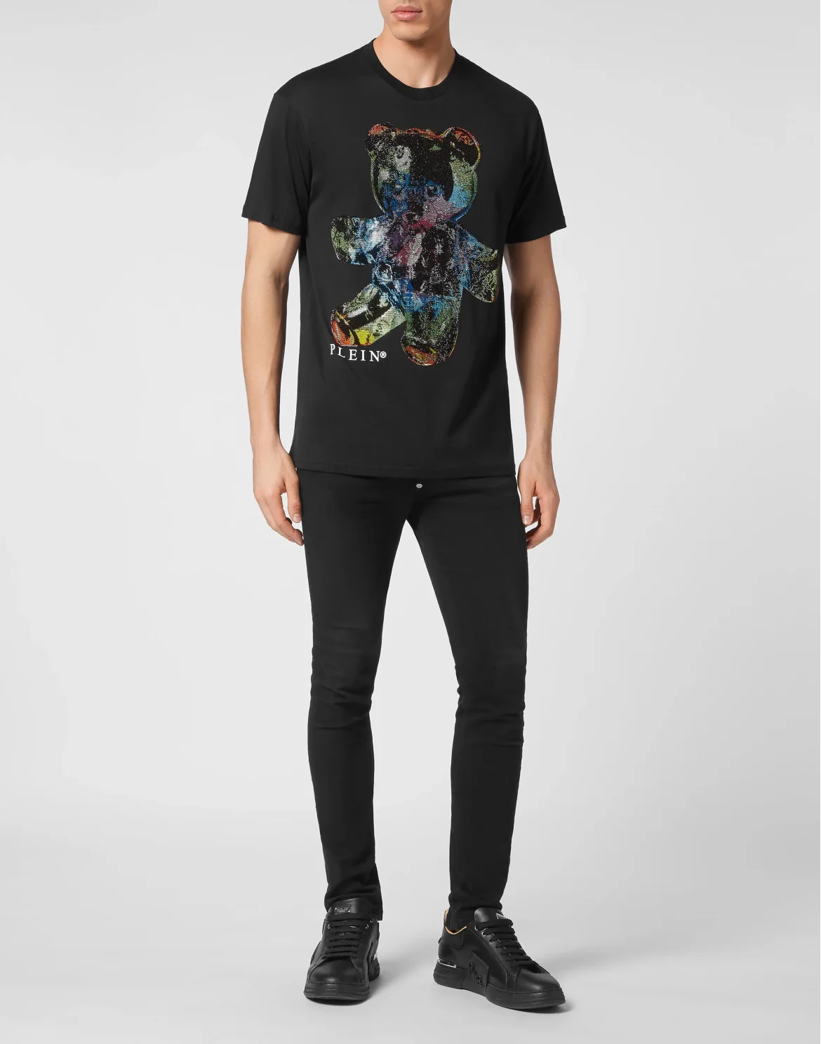 T-shirt Round Neck SS Teddy Glass, цвет: Черный