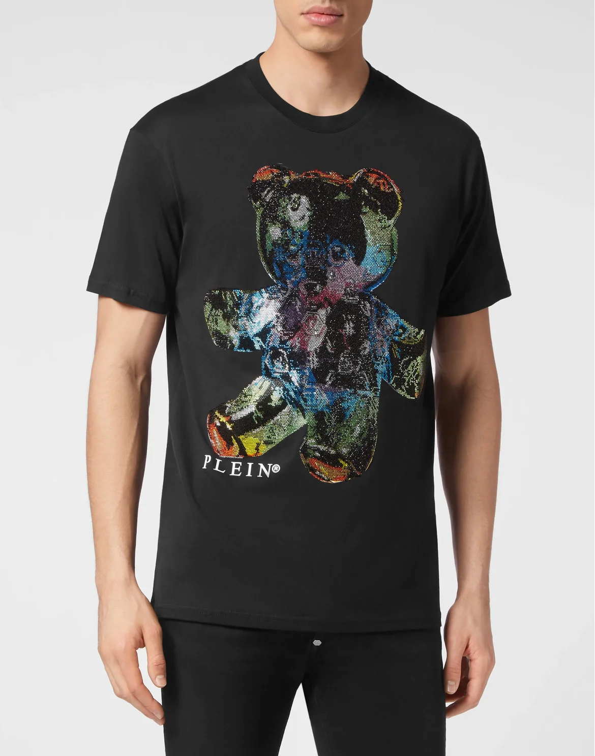 T-shirt Round Neck SS Teddy Glass, цвет: Черный