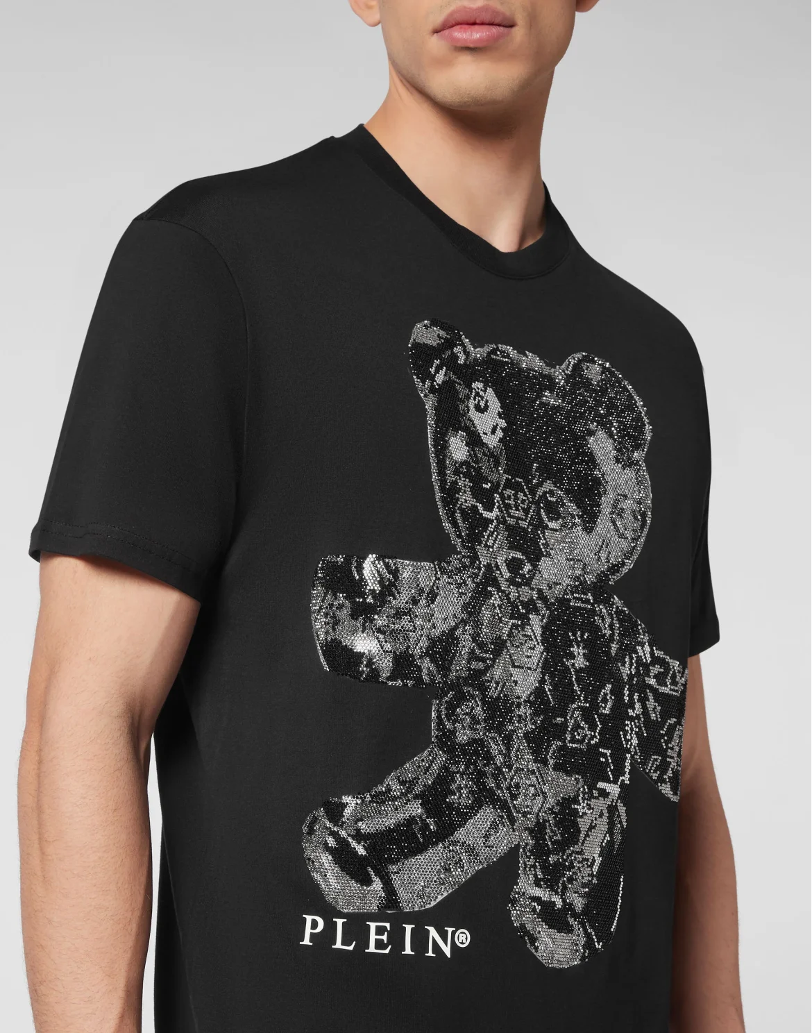 T-shirt Round Neck SS Teddy Glass, цвет: Черный