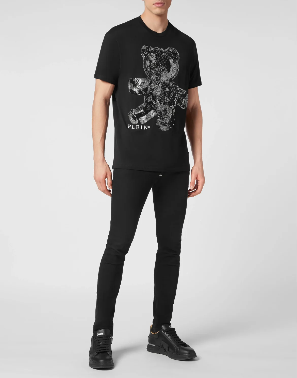 T-shirt Round Neck SS Teddy Glass, цвет: Черный