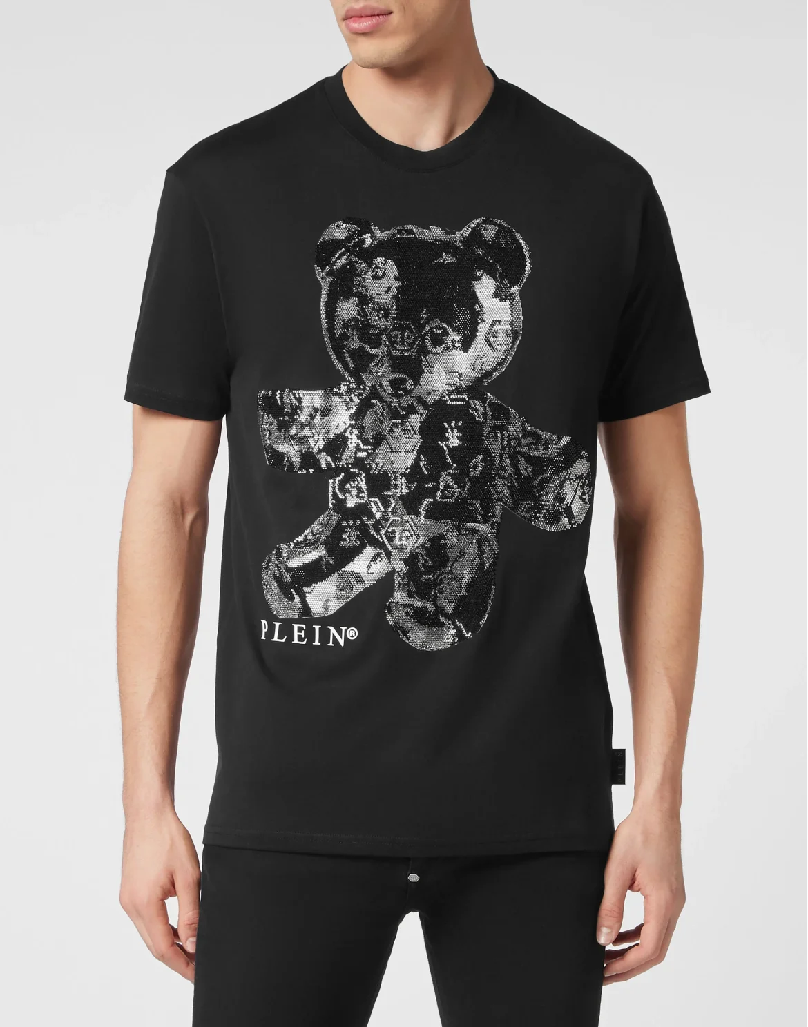 T-shirt Round Neck SS Teddy Glass, цвет: Черный