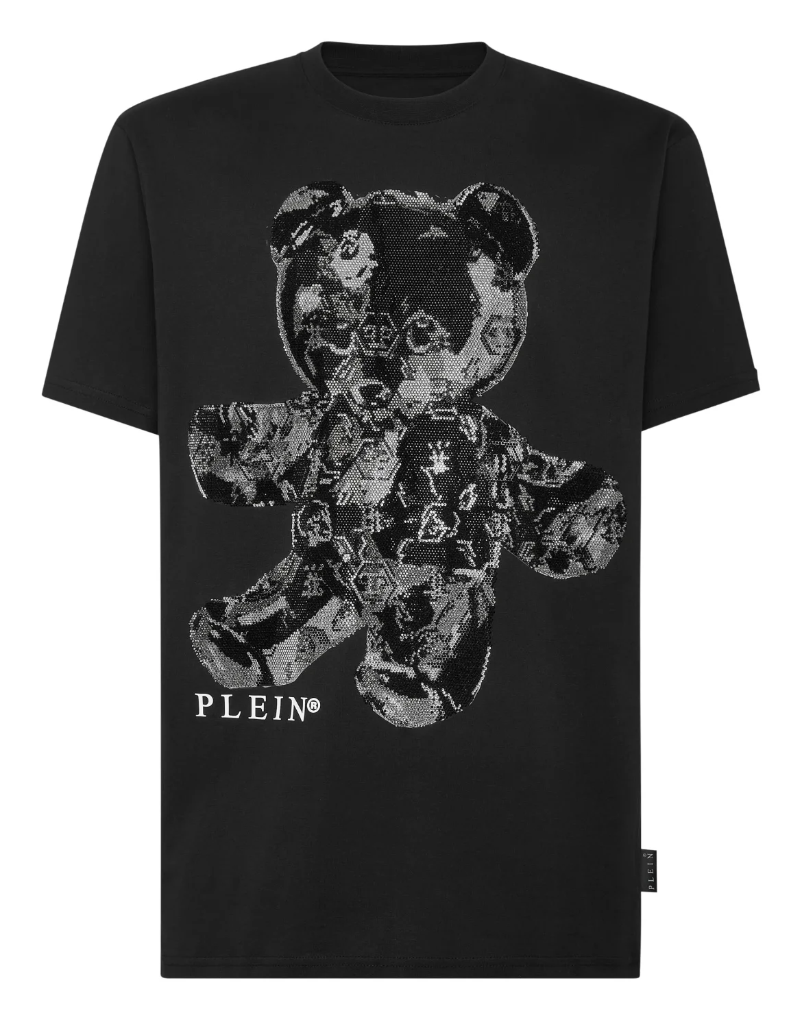 T-shirt Round Neck SS Teddy Glass, цвет: Черный