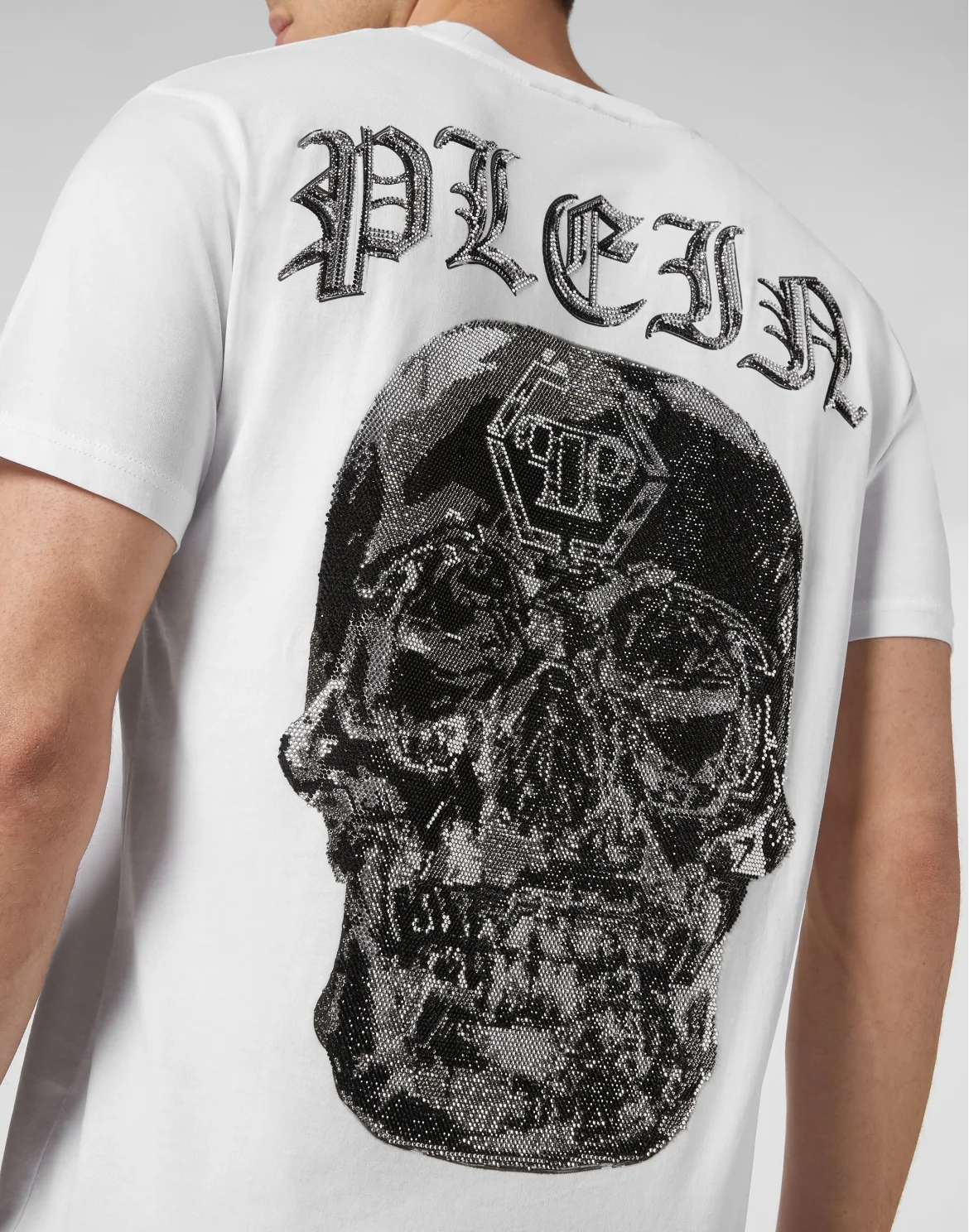 T-shirt Round Neck SS Glass Skull, цвет: Белый