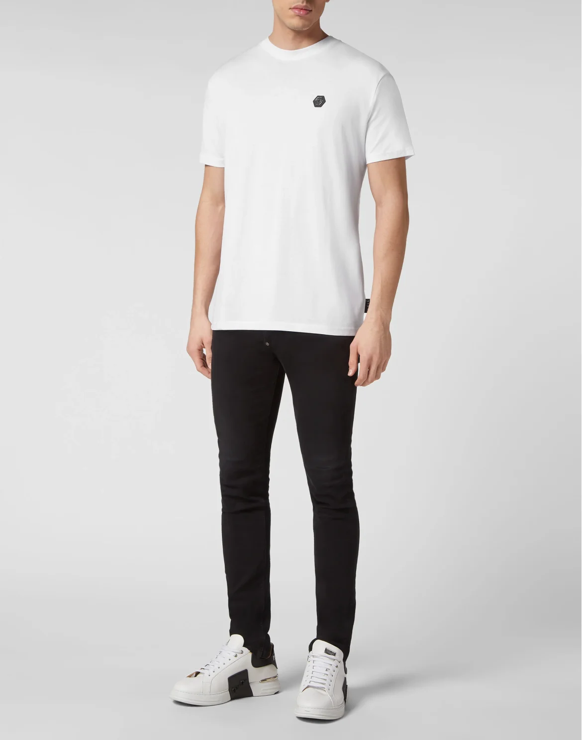 T-shirt Round Neck SS Glass Skull, цвет: Белый