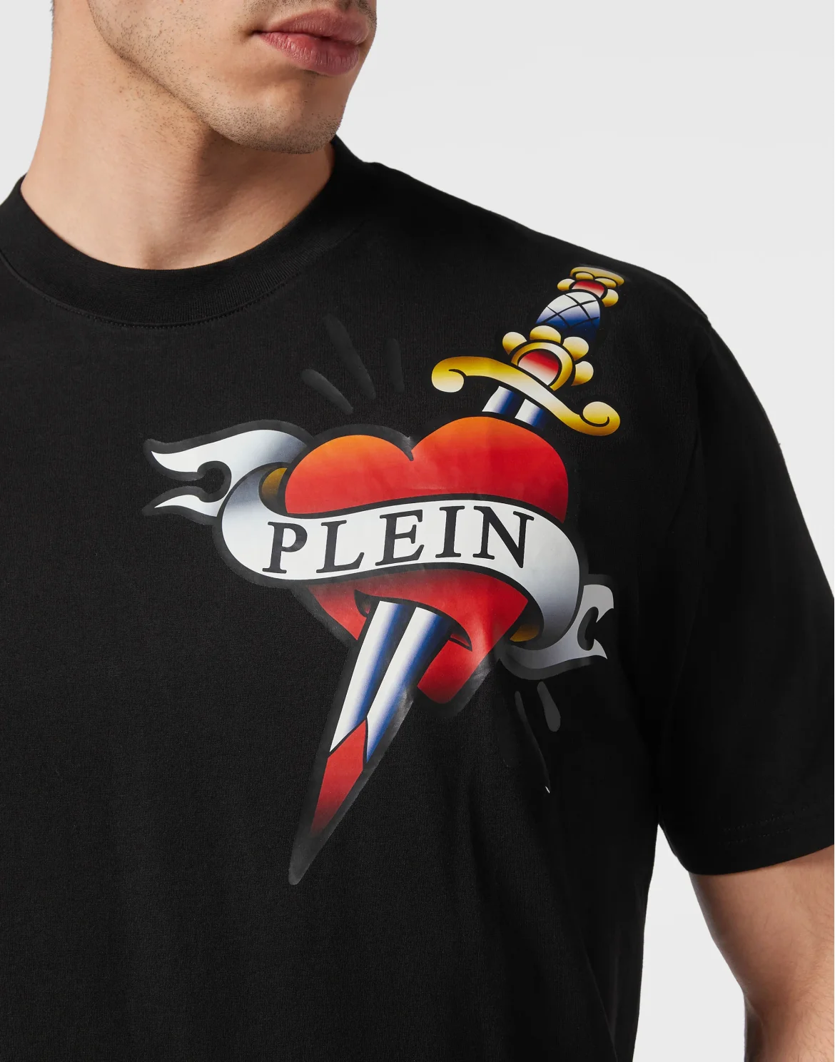 T-shirt Round Neck SS Love, цвет: Черный