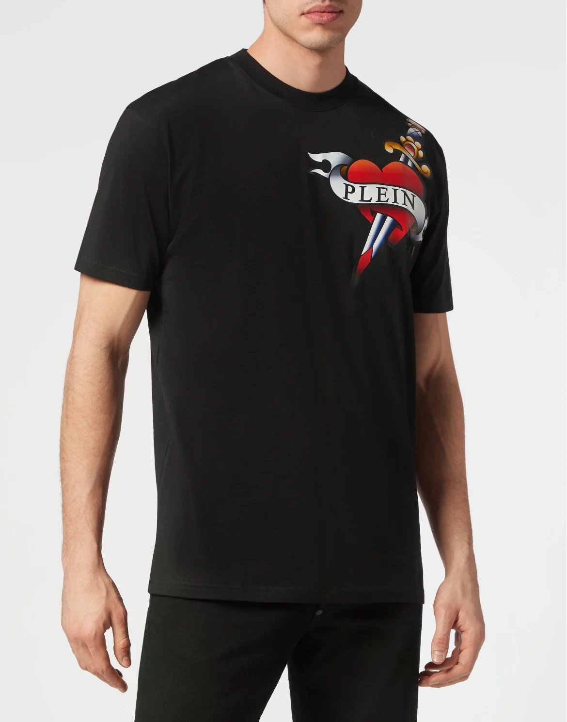 T-shirt Round Neck SS Love, цвет: Черный