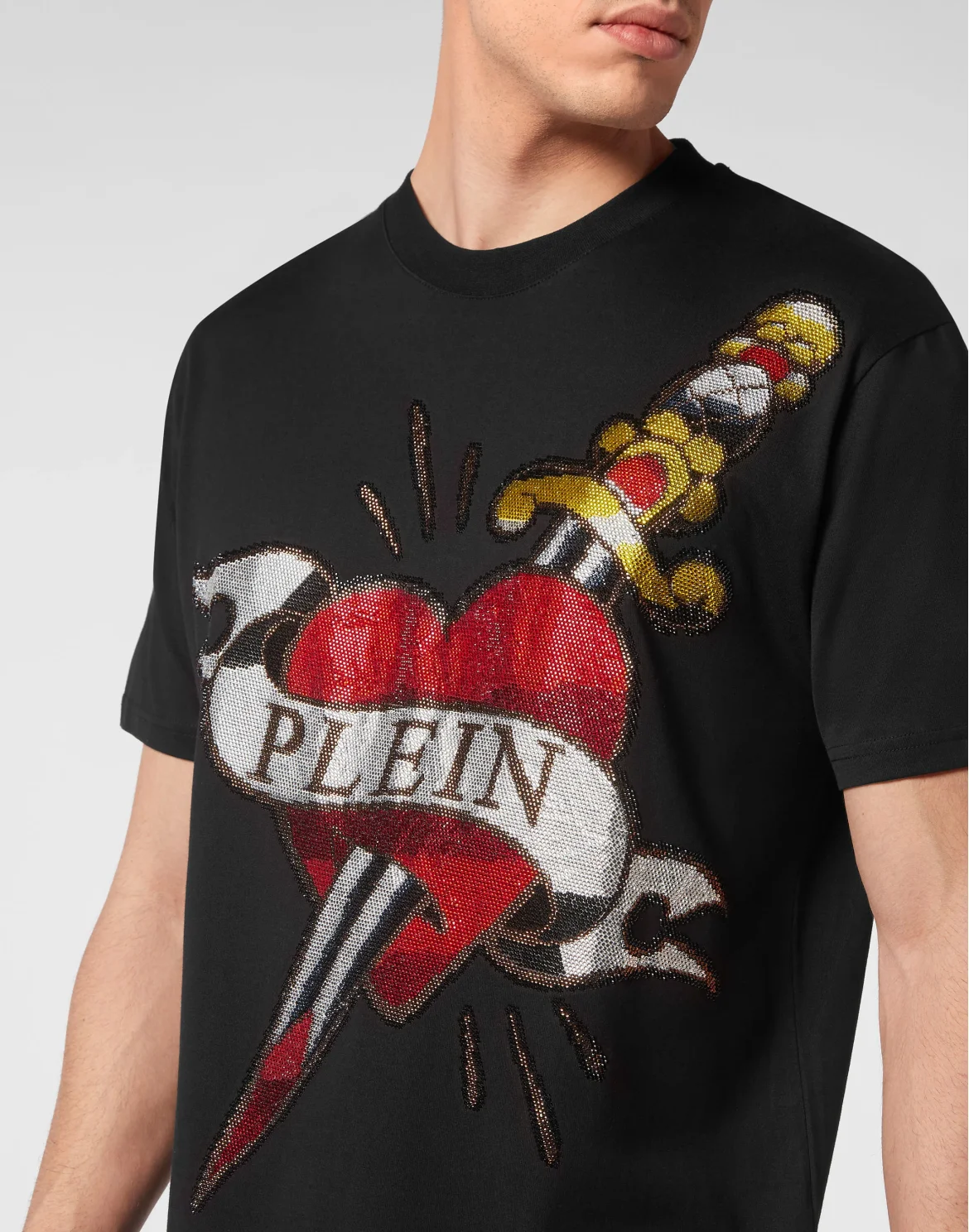 T-shirt Round Neck SS Love, цвет: Черный