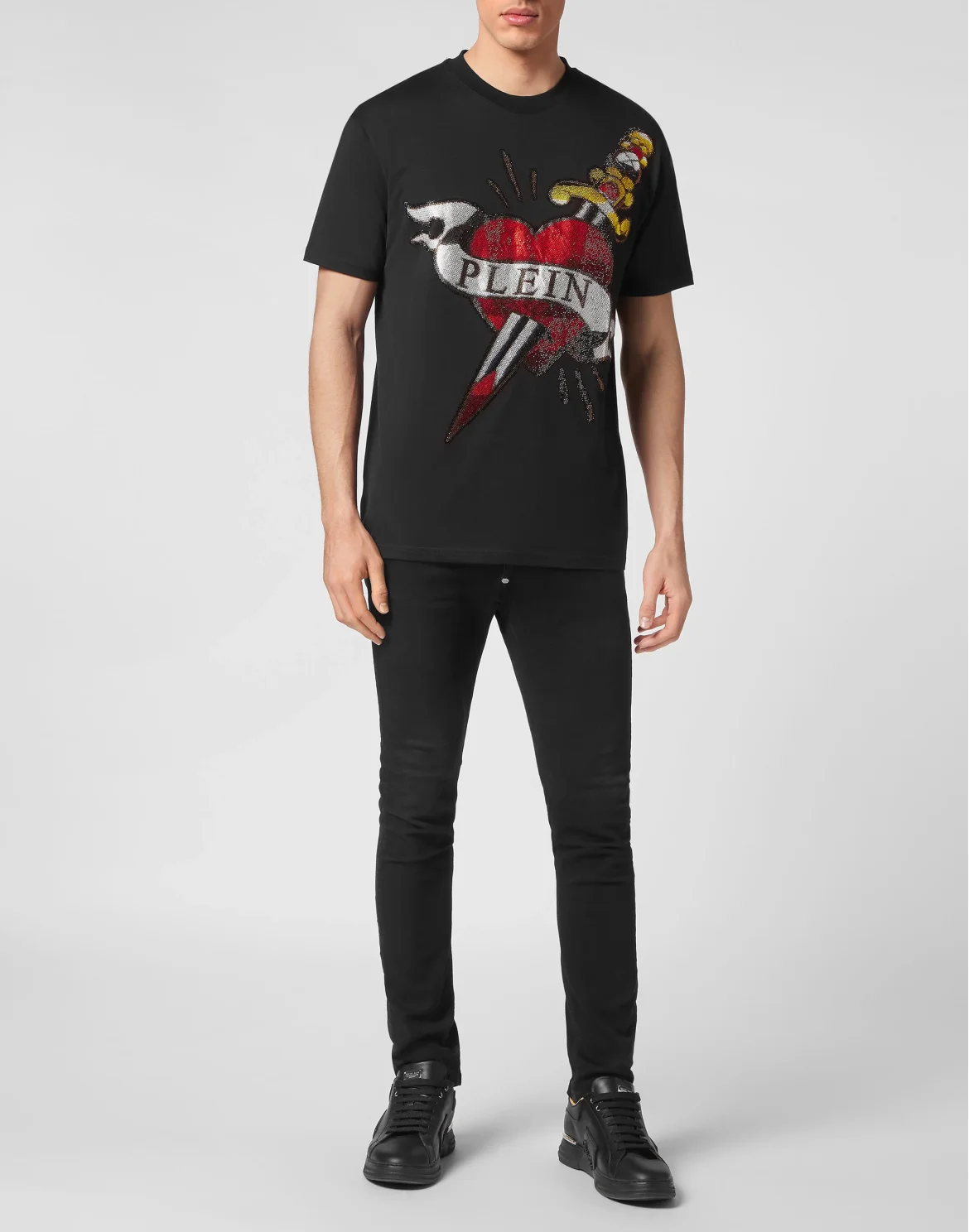 T-shirt Round Neck SS Love, цвет: Черный