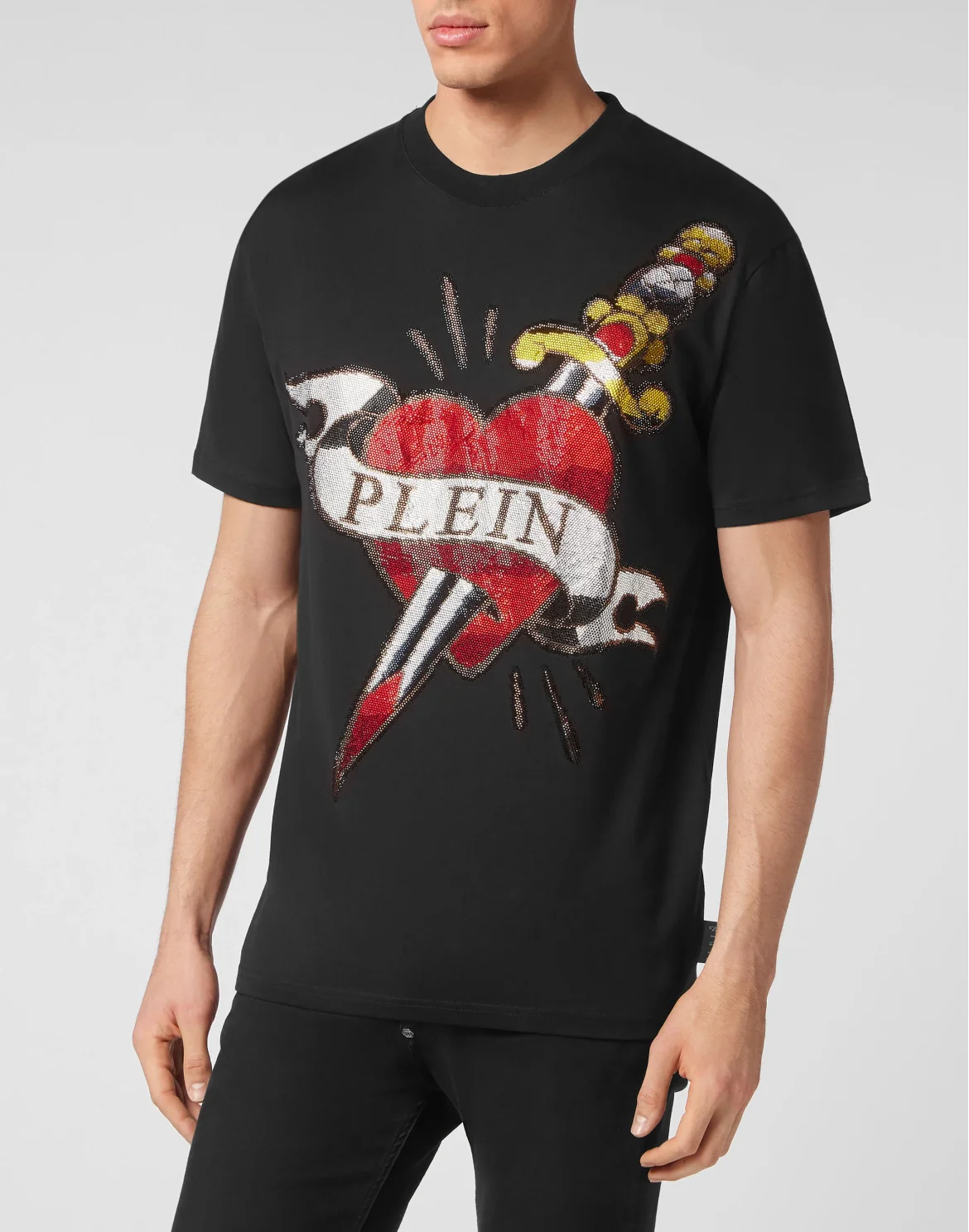 T-shirt Round Neck SS Love, цвет: Черный