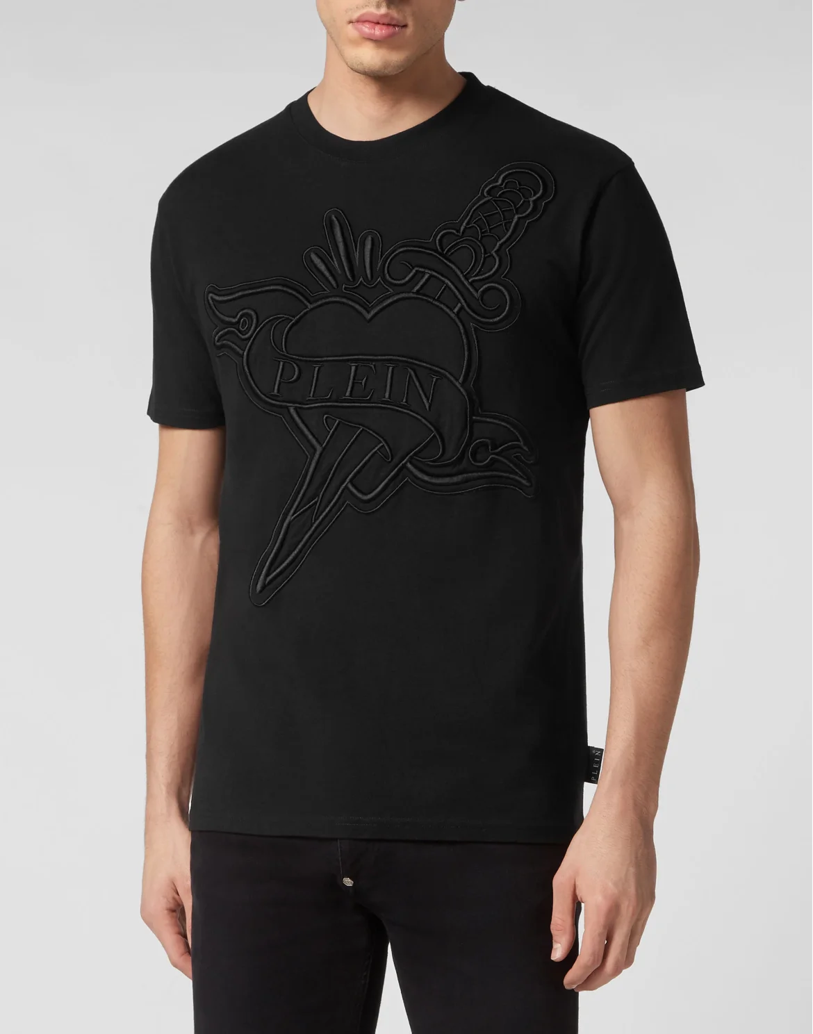 T-shirt Round Neck SS Love, цвет: Черный