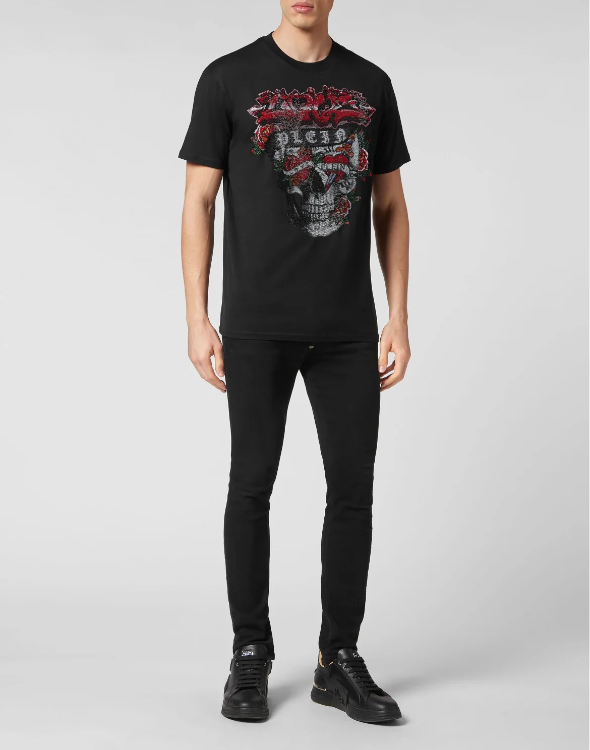 T-shirt Round Neck SS Love Tattoo, цвет: Черный