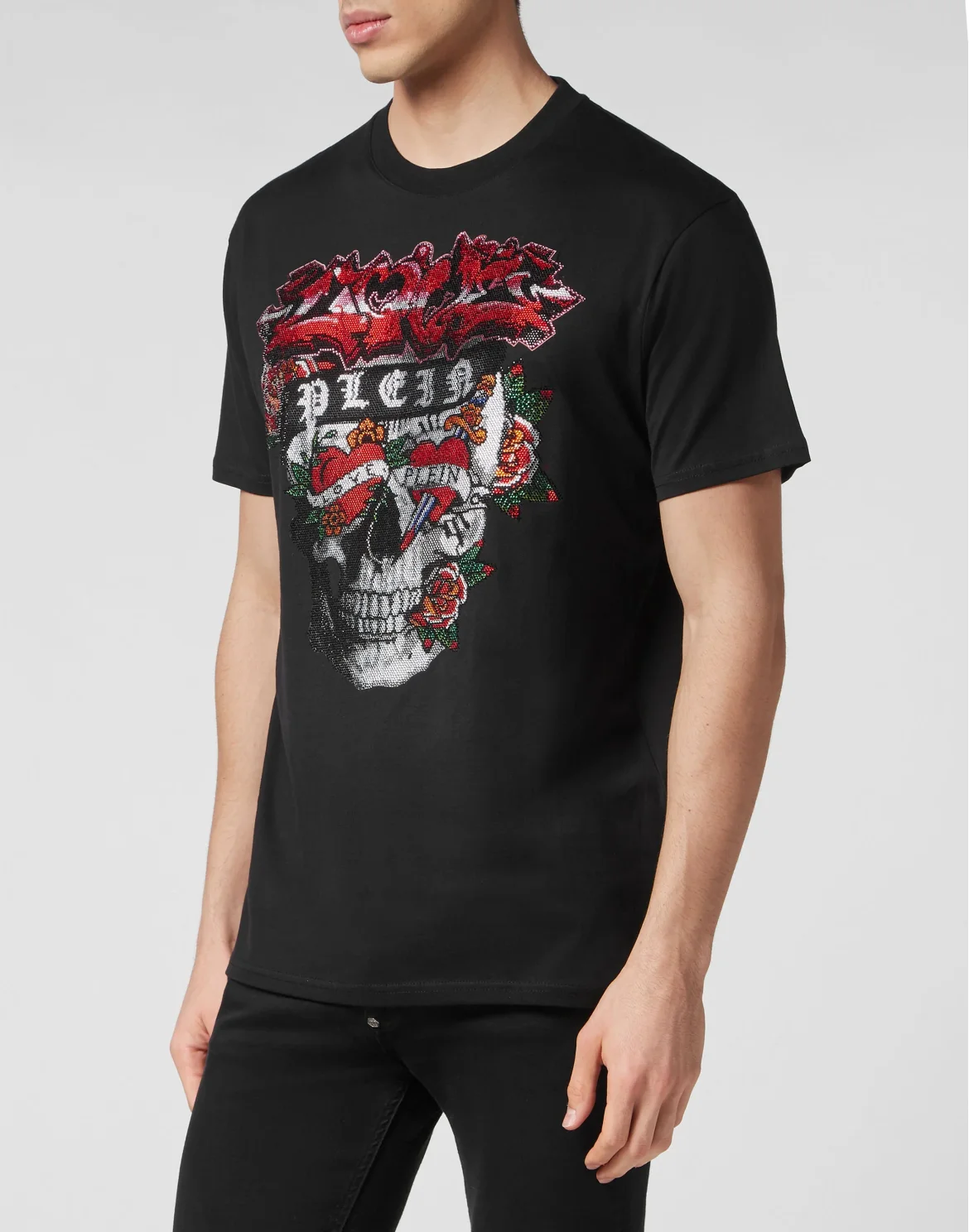 T-shirt Round Neck SS Love Tattoo, цвет: Черный
