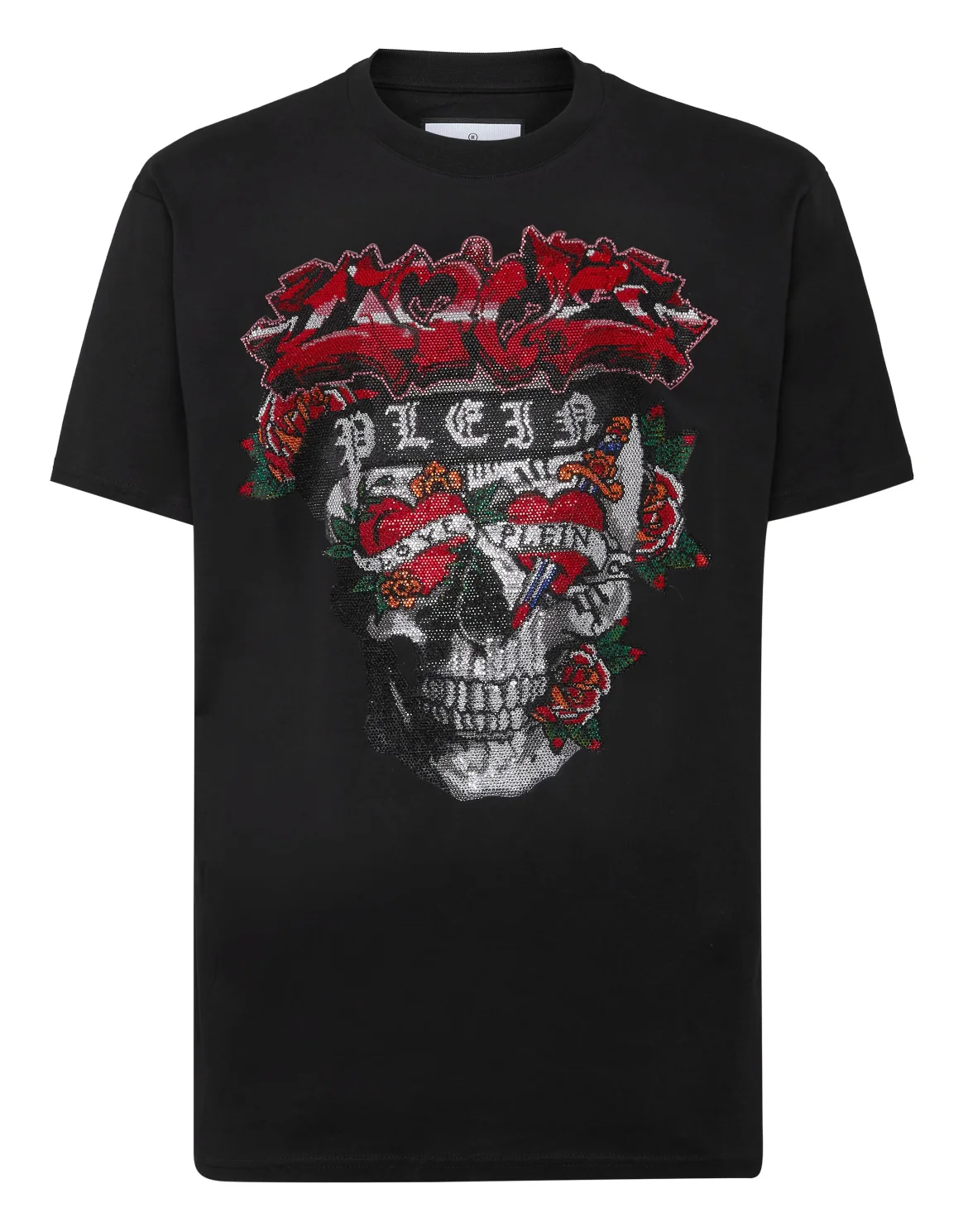 T-shirt Round Neck SS Love Tattoo, цвет: Черный