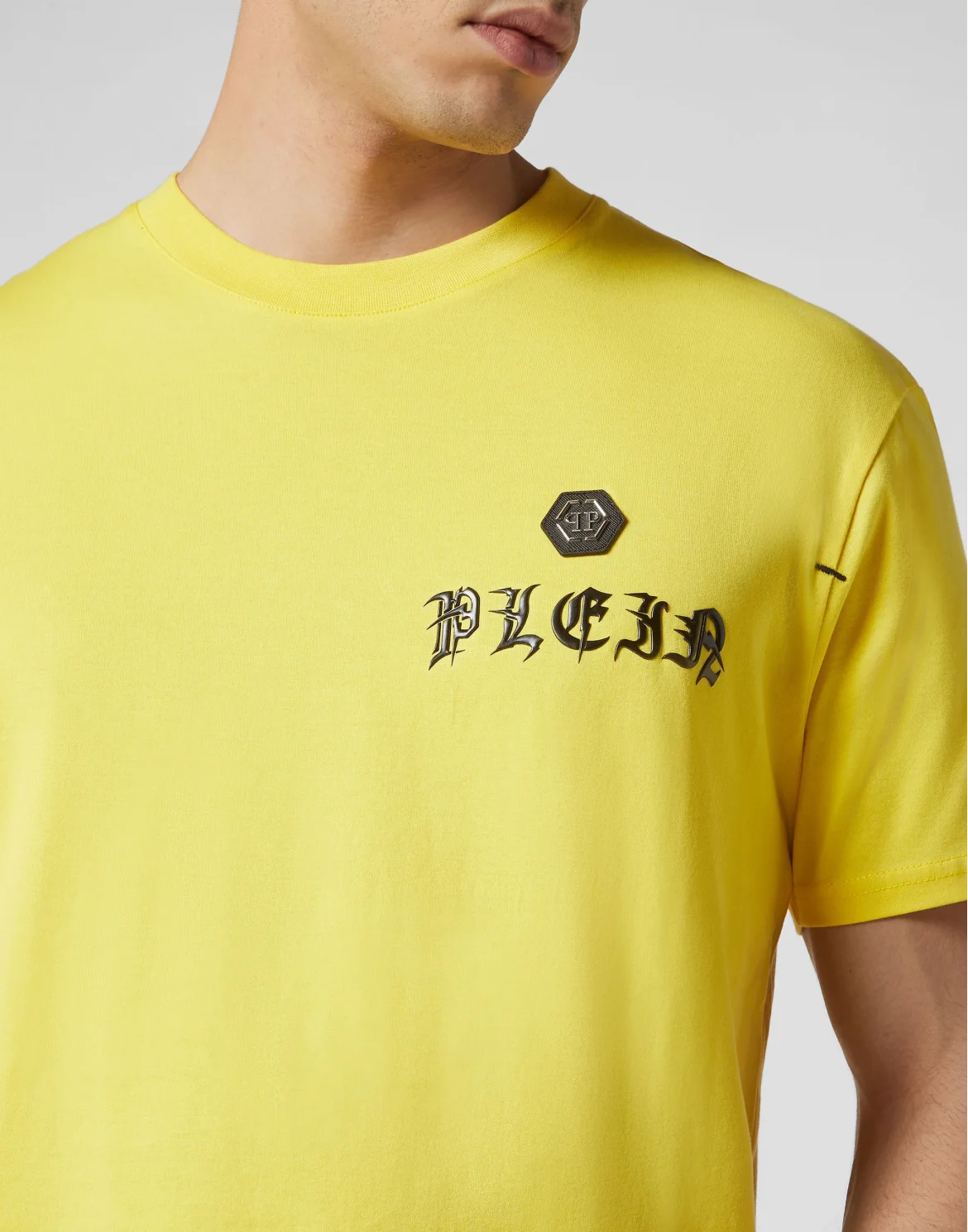 T-shirt Round Neck SS Gothic Plein, цвет: Желтый