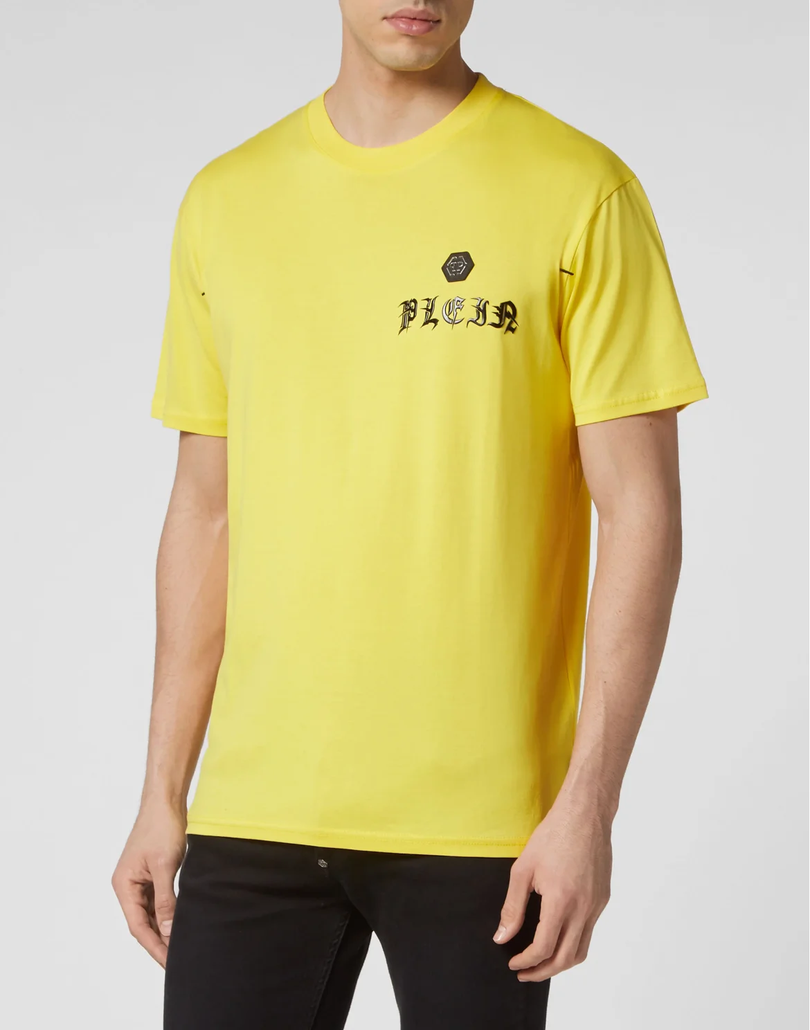 T-shirt Round Neck SS Gothic Plein, цвет: Желтый