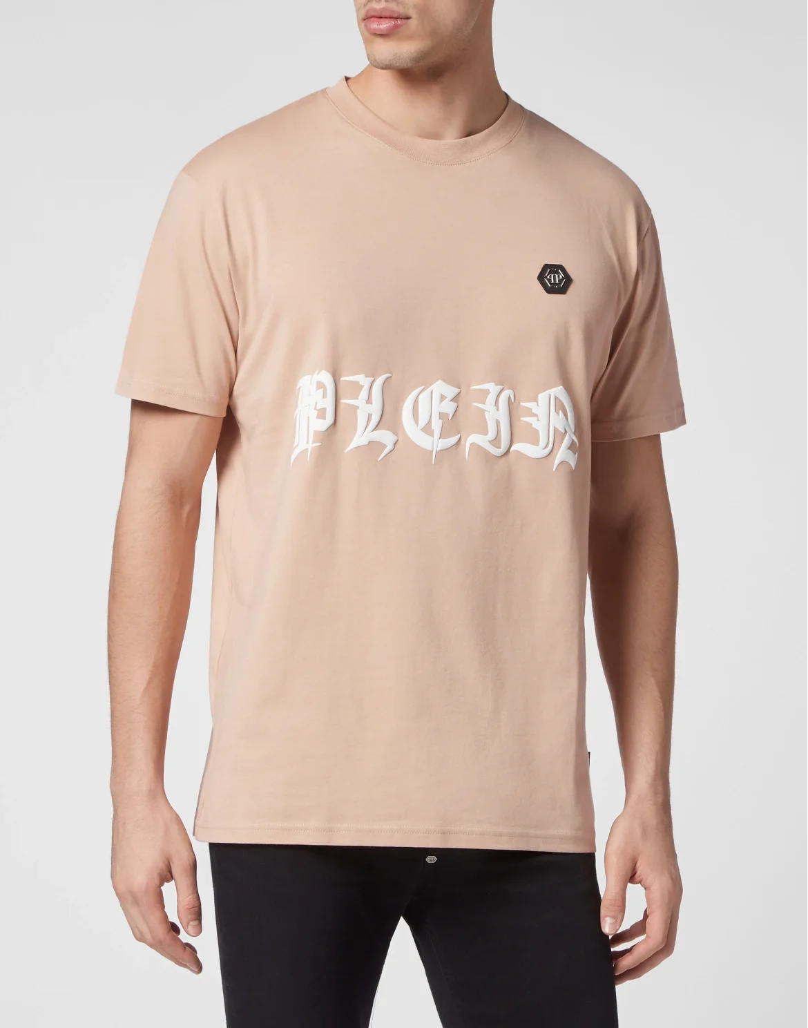 T-shirt Round Neck SS Gothic Plein, цвет: Бежевый