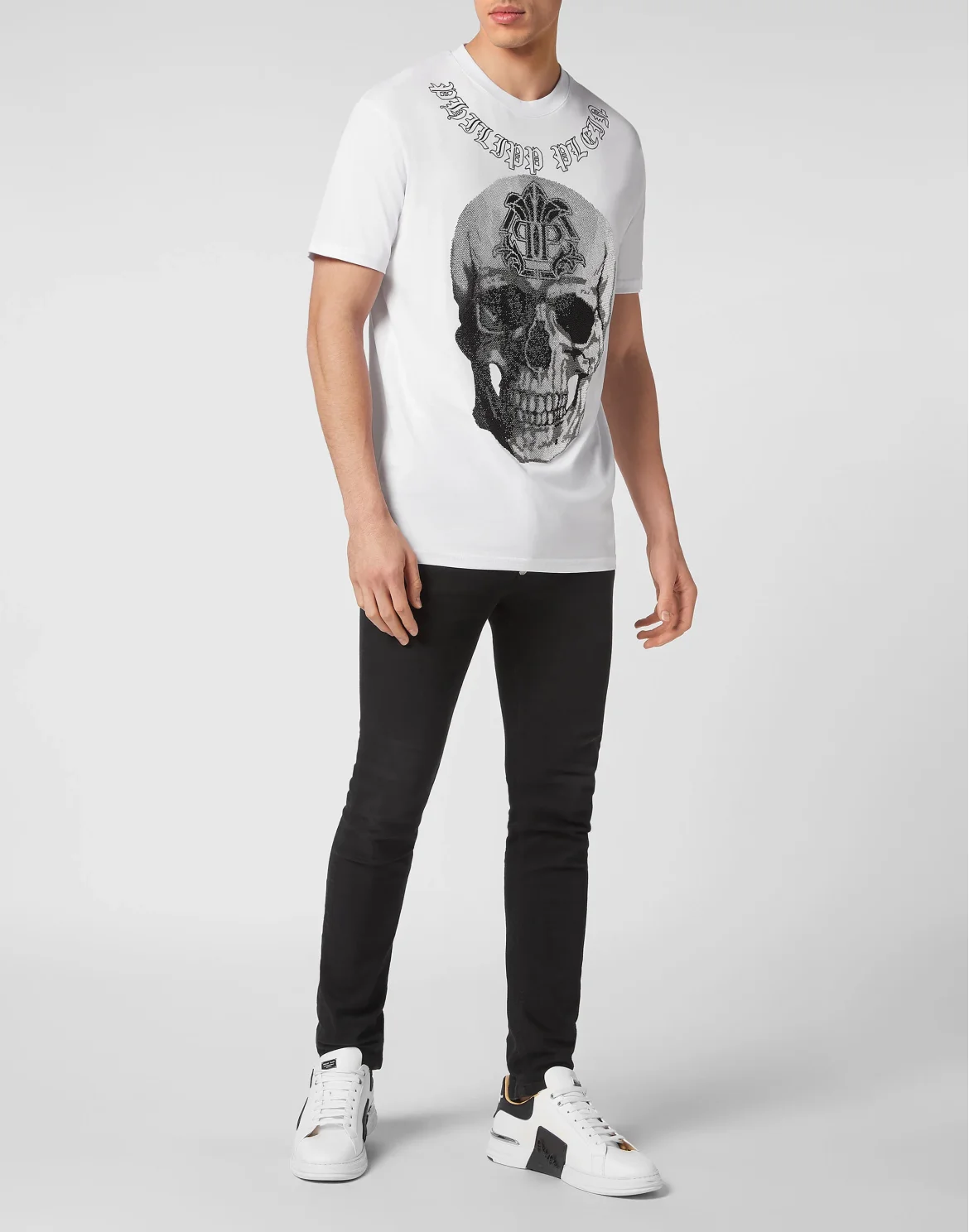 T-shirt Round Neck SS Gothic Banner, цвет: Белый