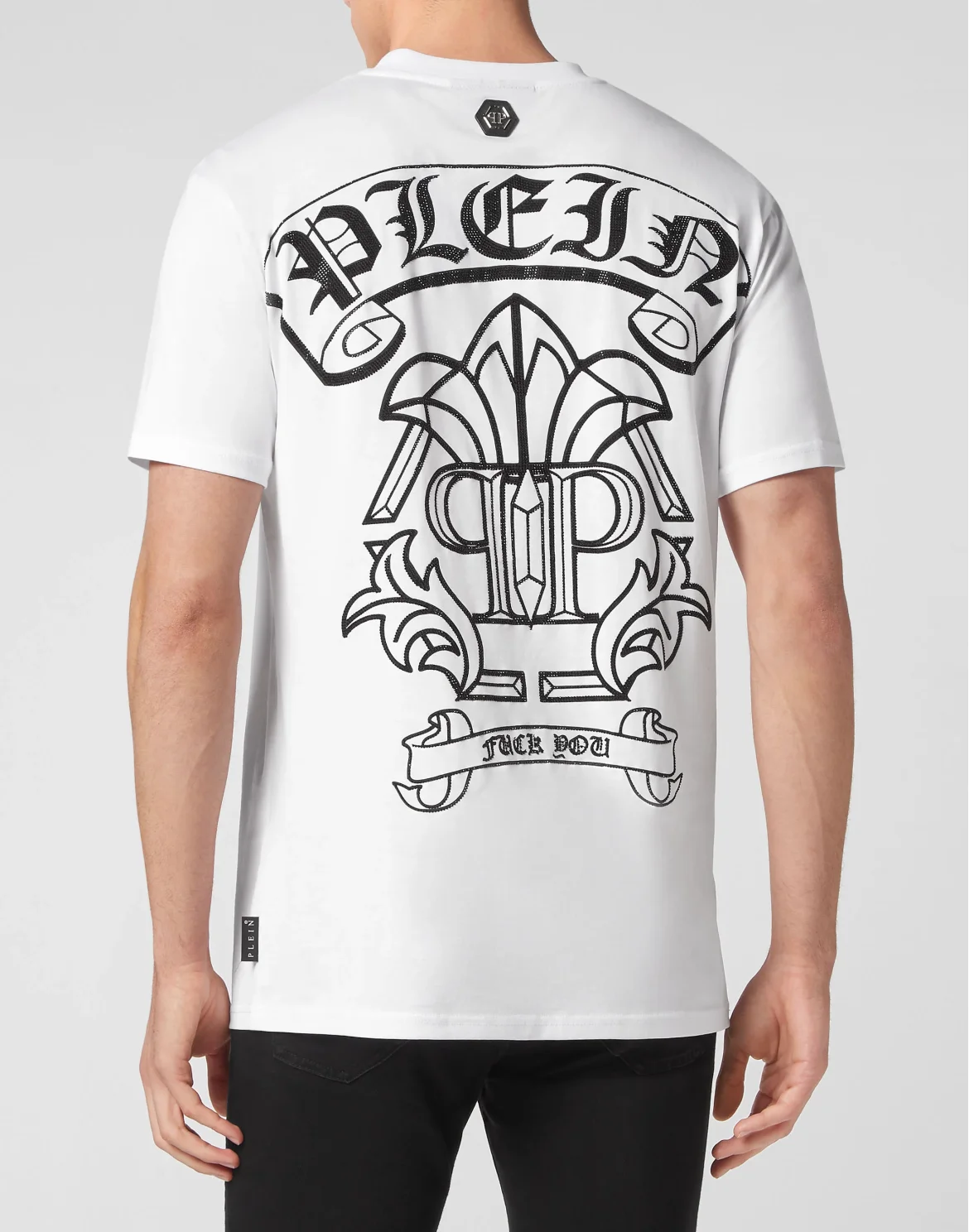 T-shirt Round Neck SS Gothic Banner, цвет: Белый