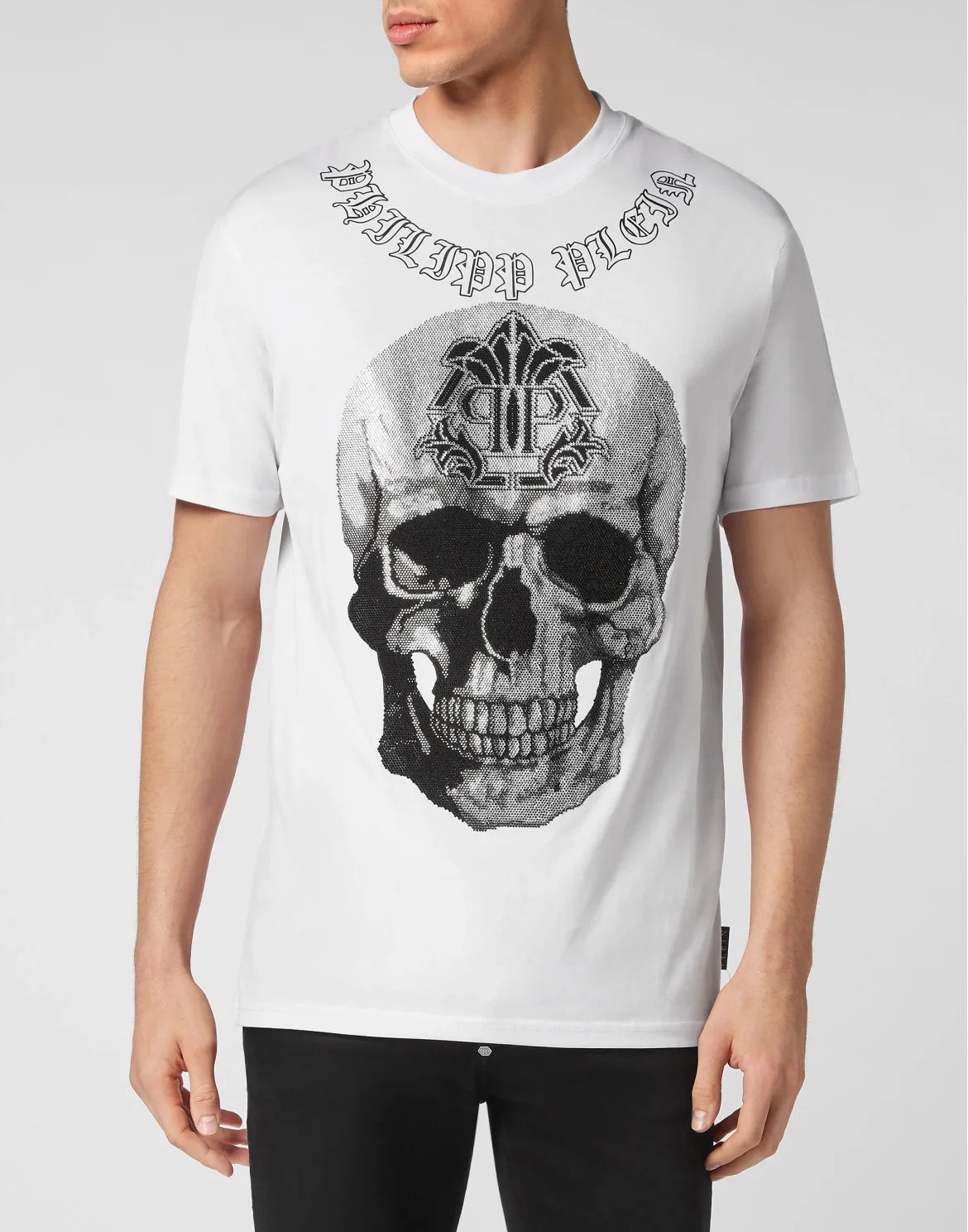 T-shirt Round Neck SS Gothic Banner, цвет: Белый