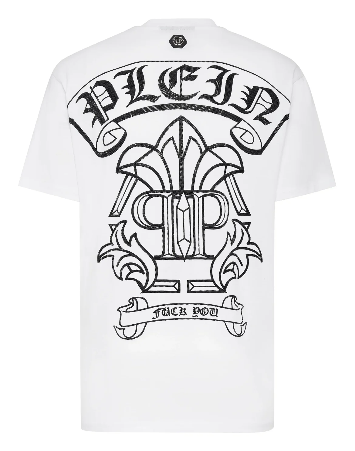 T-shirt Round Neck SS Gothic Banner, цвет: Белый