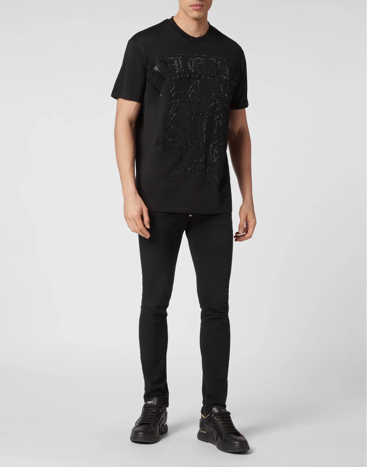 T-shirt Round Neck SS Gothic Banner, цвет: Черный