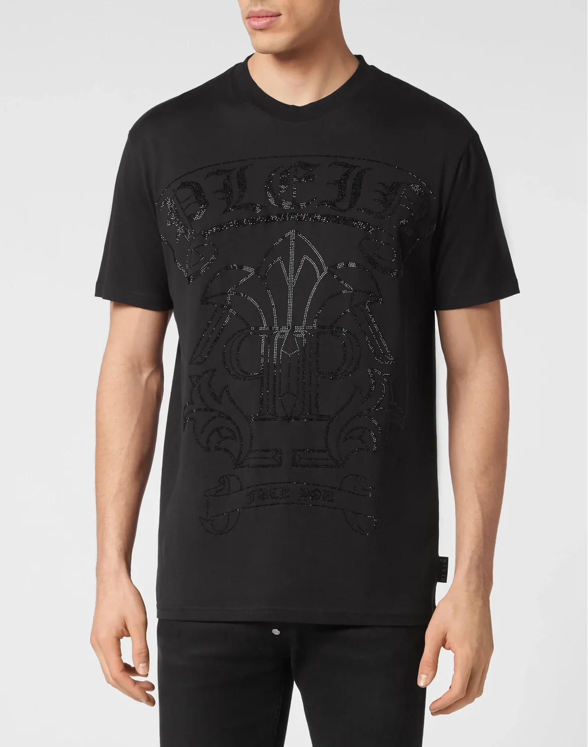 T-shirt Round Neck SS Gothic Banner, цвет: Черный