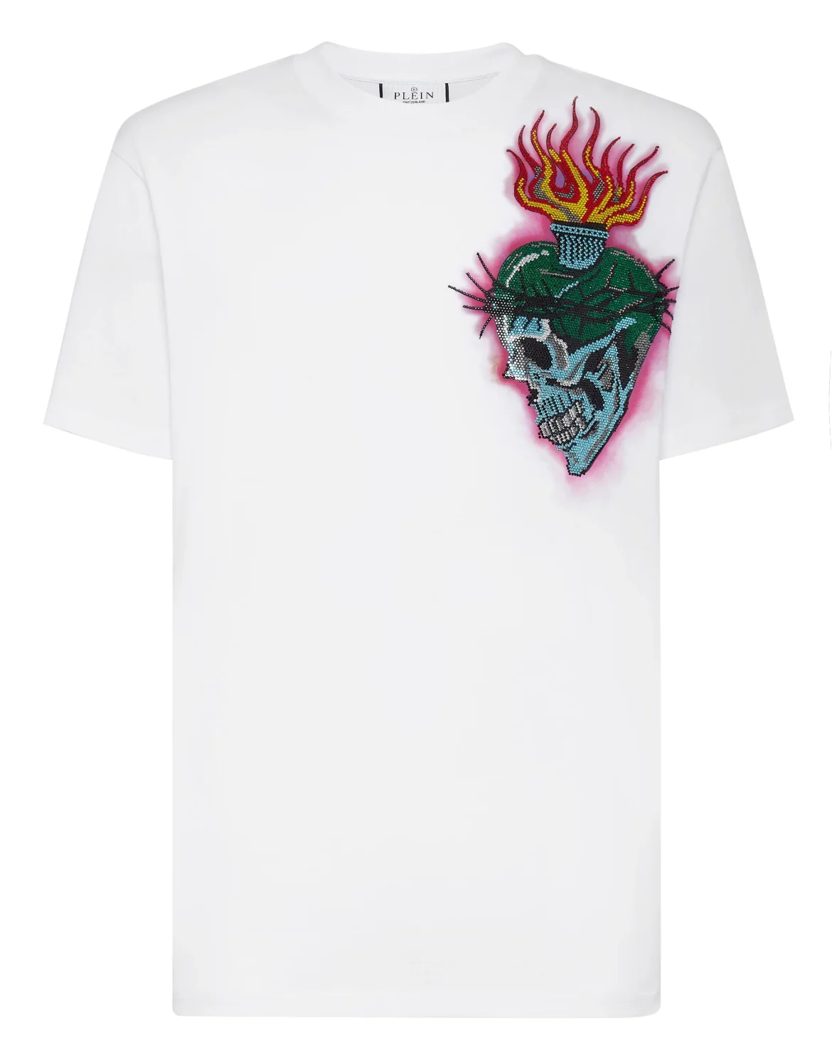 T-shirt Round Neck SS Love Tattoo, цвет: Белый