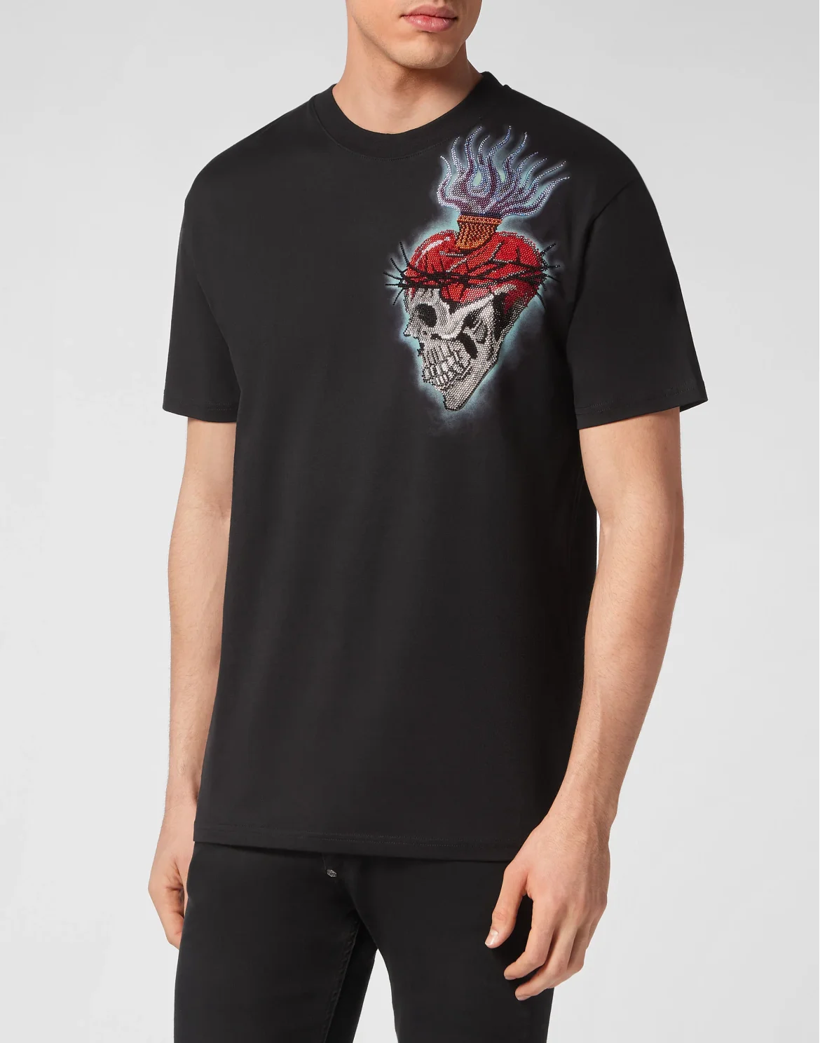 T-shirt Round Neck SS Love Tattoo, цвет: Черный