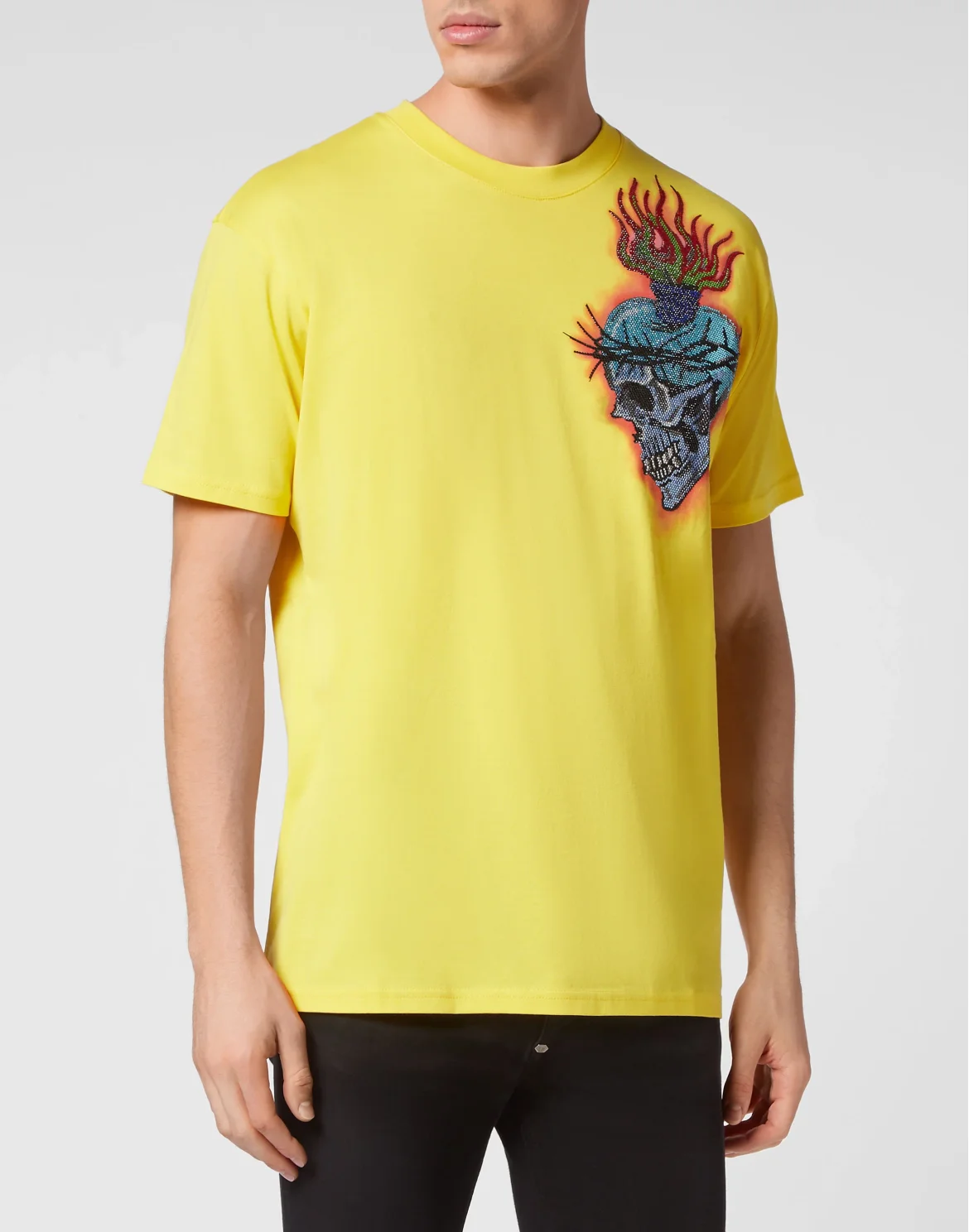 T-shirt Round Neck SS Love Tattoo, цвет: Желтый
