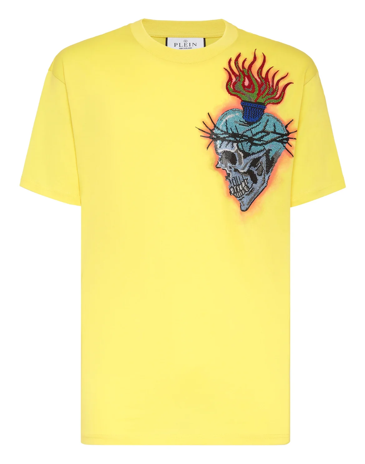 T-shirt Round Neck SS Love Tattoo, цвет: Желтый