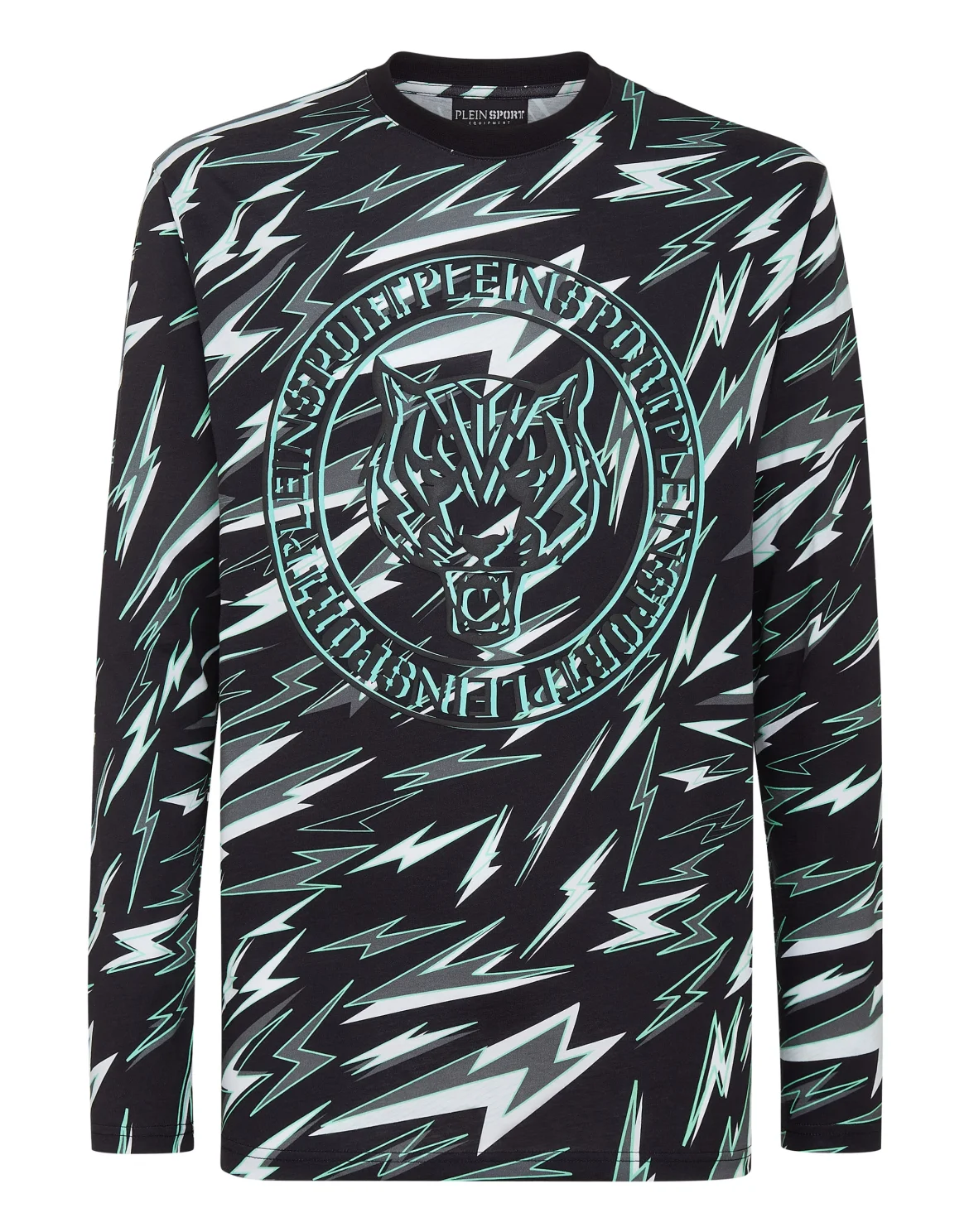 T-shirt Round Neck LS Tiger, цвет: Зеленый