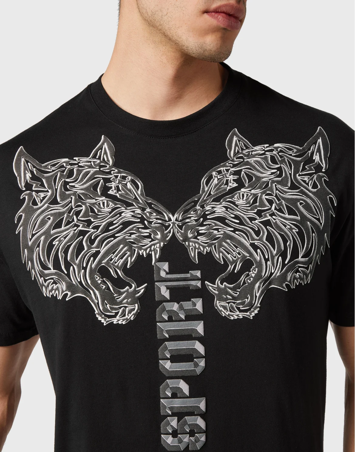 T-shirt Round Neck SS Tiger, цвет: Черный