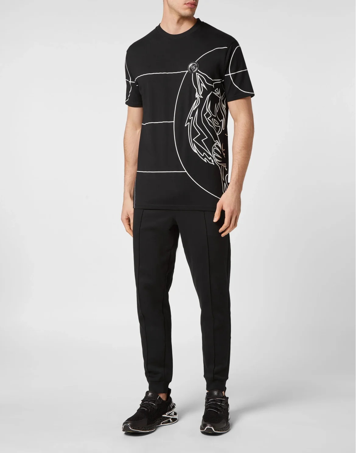 T-shirt Round Neck SS Tiger, цвет: Черный