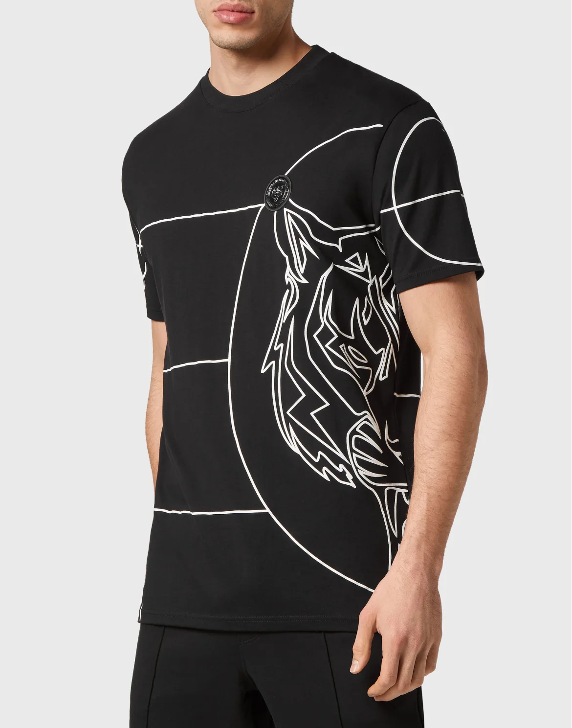 T-shirt Round Neck SS Tiger, цвет: Черный