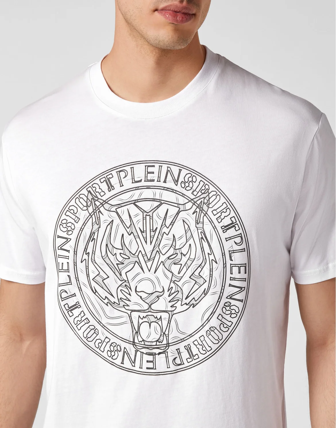 T-shirt Round Neck SS Tiger, цвет: Белый