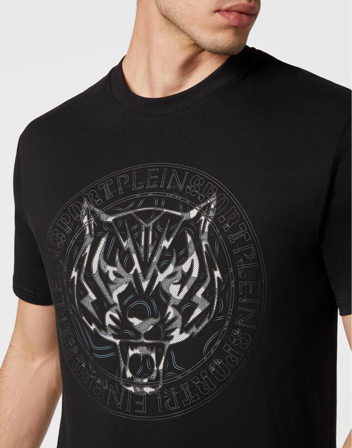 T-shirt Round Neck SS Tiger, цвет: Черный