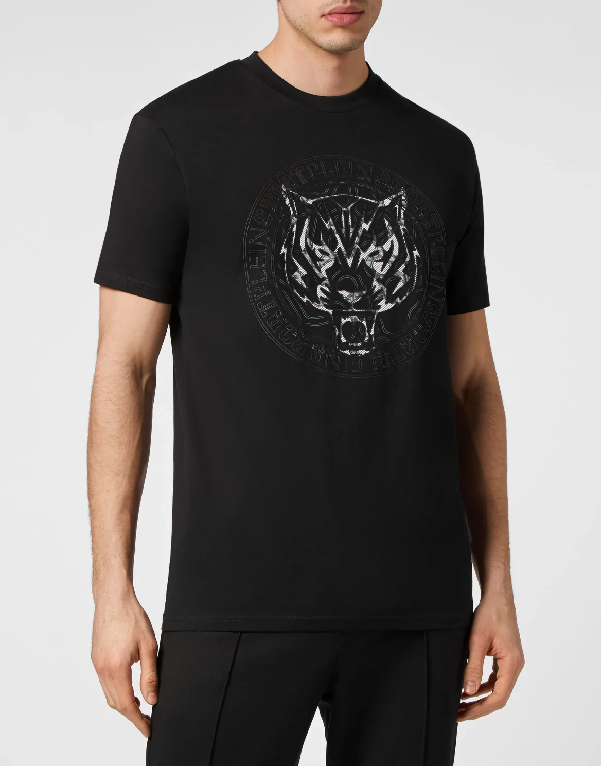 T-shirt Round Neck SS Tiger, цвет: Черный